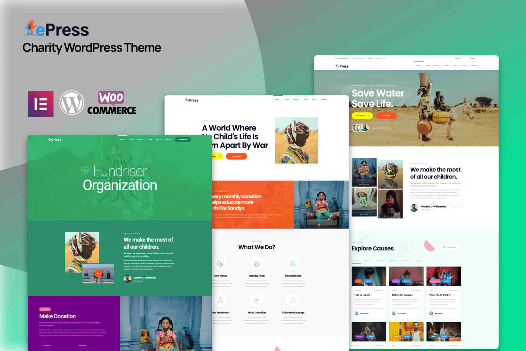 Download Nonprofit Charity WordPress Theme - ePress GPL WordPress Plugin