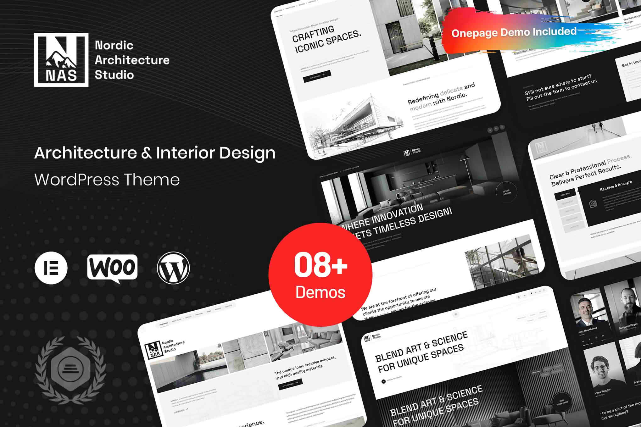 Download Nordic - Architecture & Interior Design WP Theme GPL WordPress Plugin