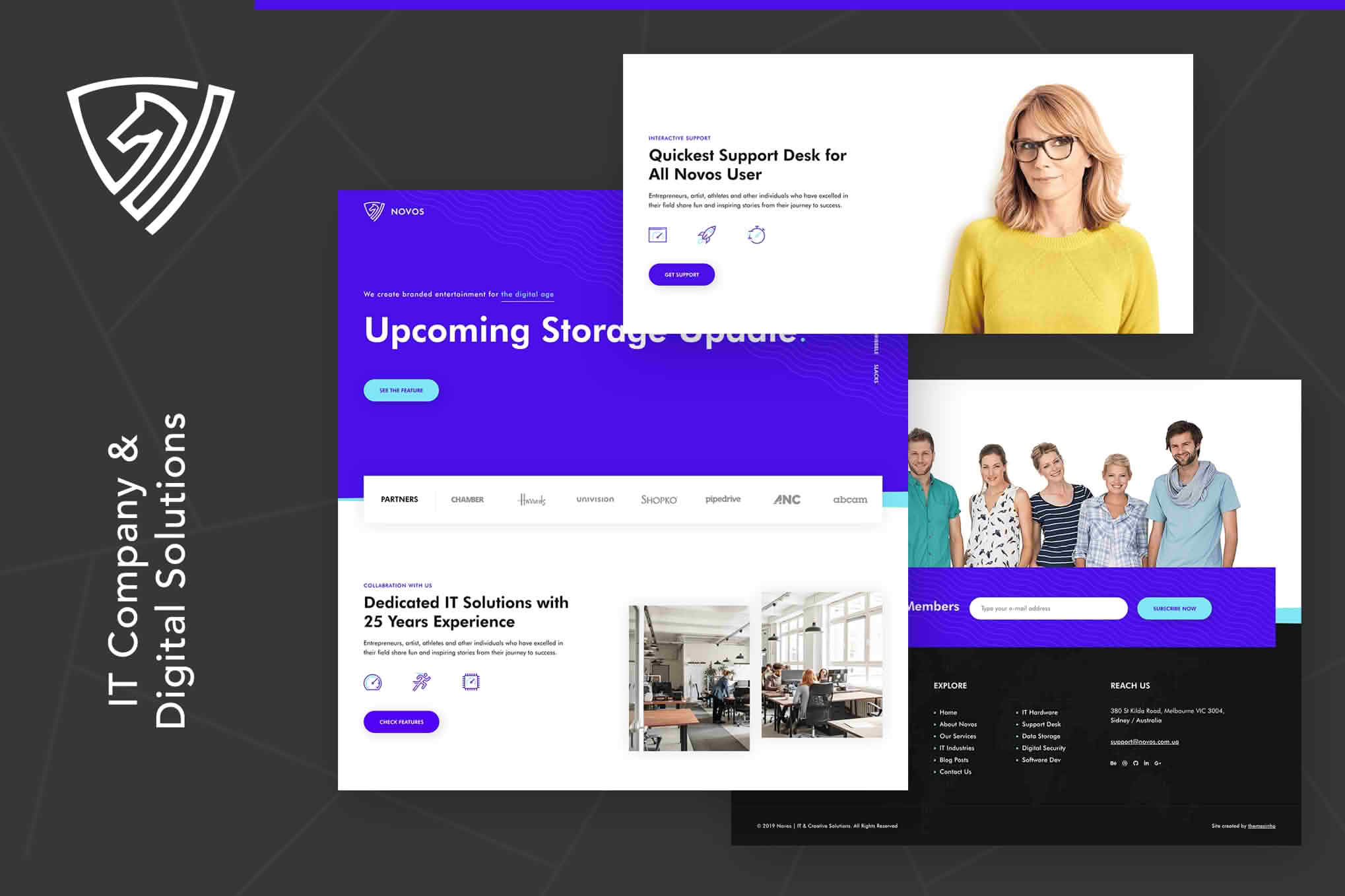 Download Novos | IT Company & Digital Solutions Wordpress Theme GPL WordPress Plugin