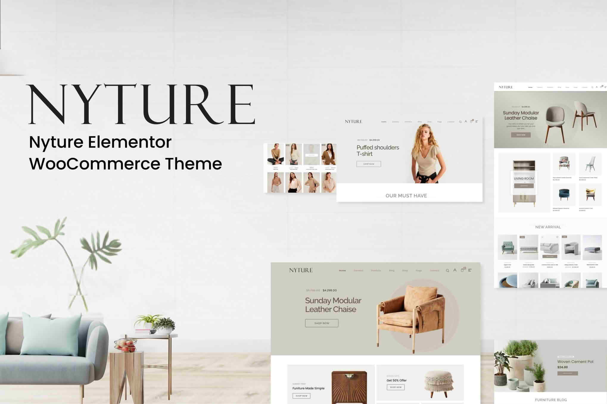 Download Nyture - Elementor WooCommerce Theme GPL WordPress Plugin