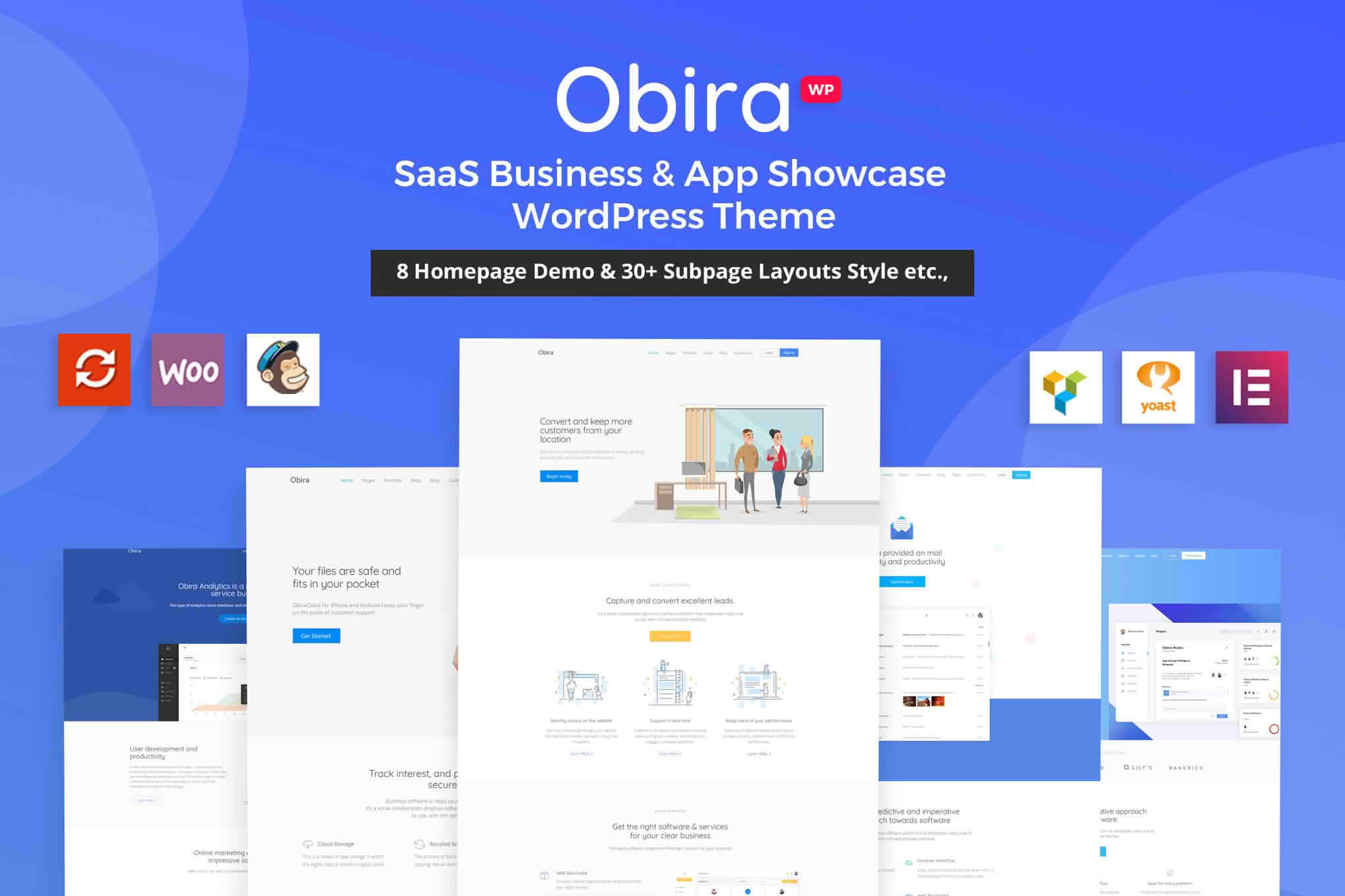 Download Obira - SaaS Business & App Showcase WordPress Theme GPL WordPress Plugin