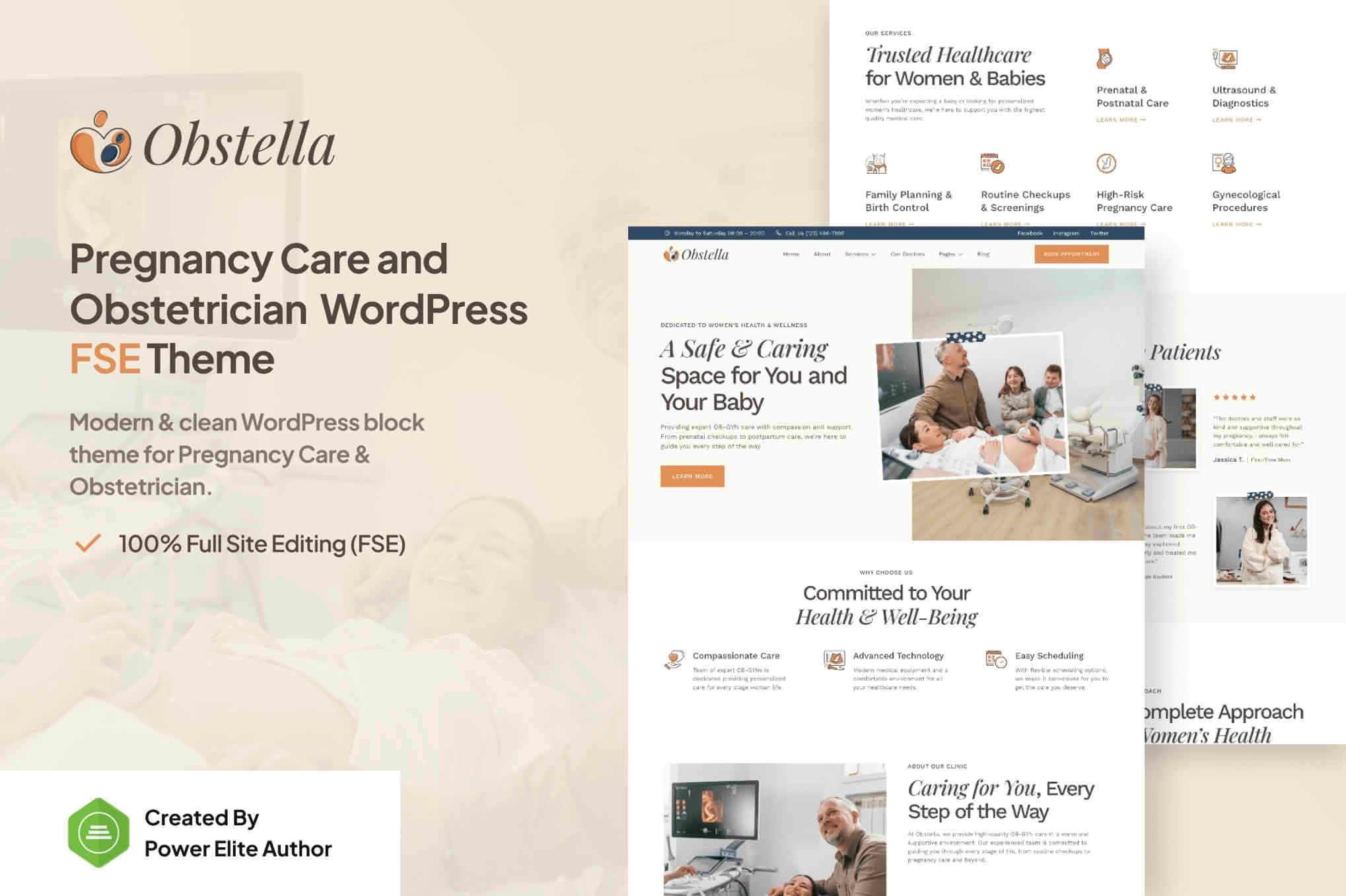 Download Obstella – Pregnancy Care & Obstetrician FSE WordPress Theme GPL WordPress Plugin