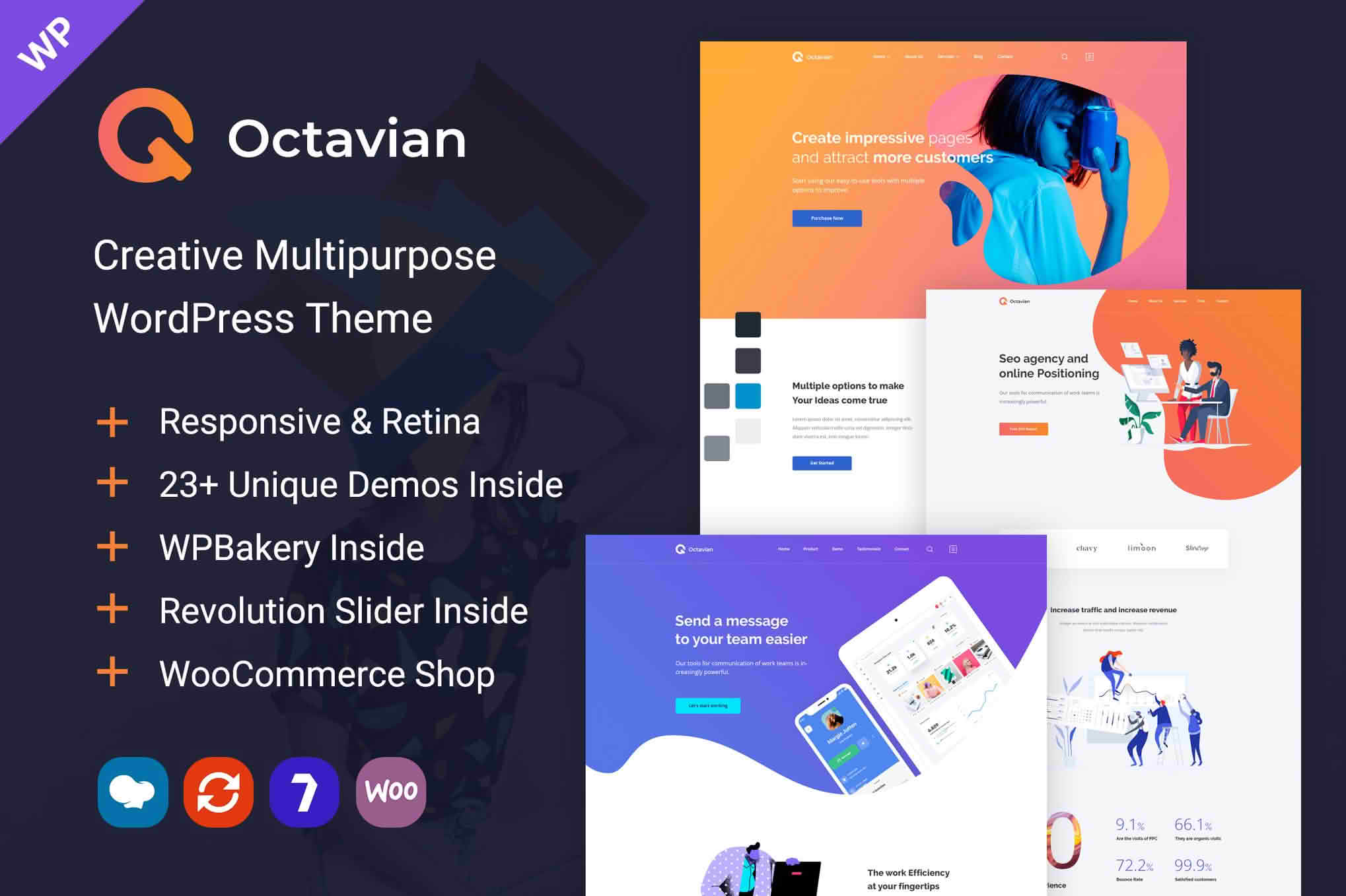 Download Octavian | Creative Multipurpose WordPress Theme GPL WordPress Plugin