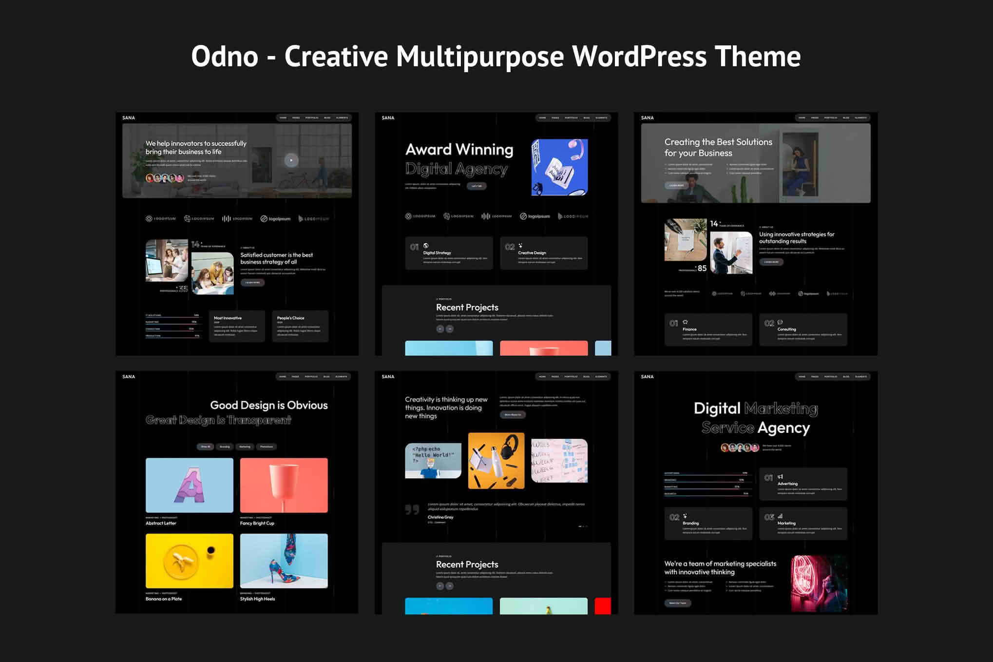 Download Odno - Creative Multipurpose WordPress Theme GPL WordPress Plugin