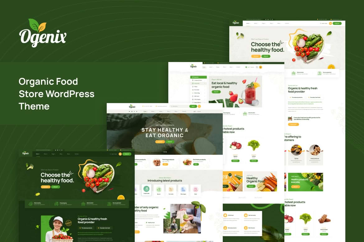 Download Ogenix - Organic Food Store WordPress Theme GPL WordPress Plugin