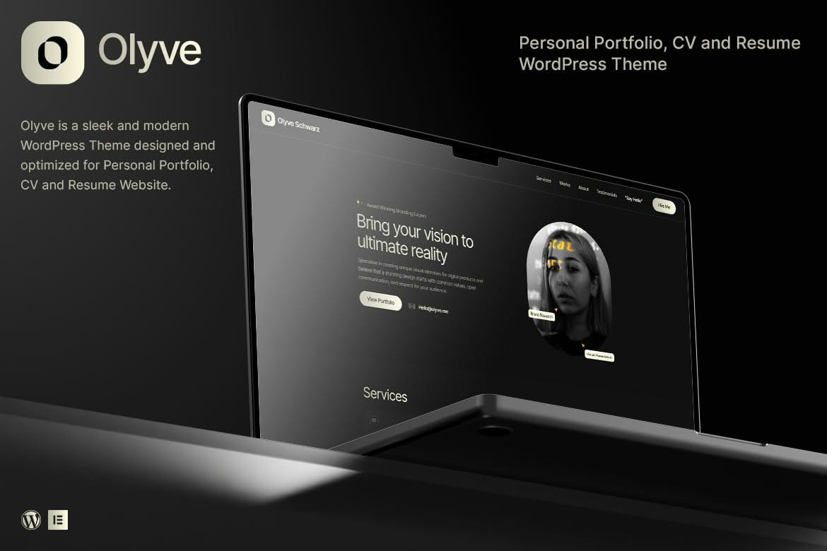Download Olyve - Personal Portfolio WordPress Theme GPL WordPress Plugin