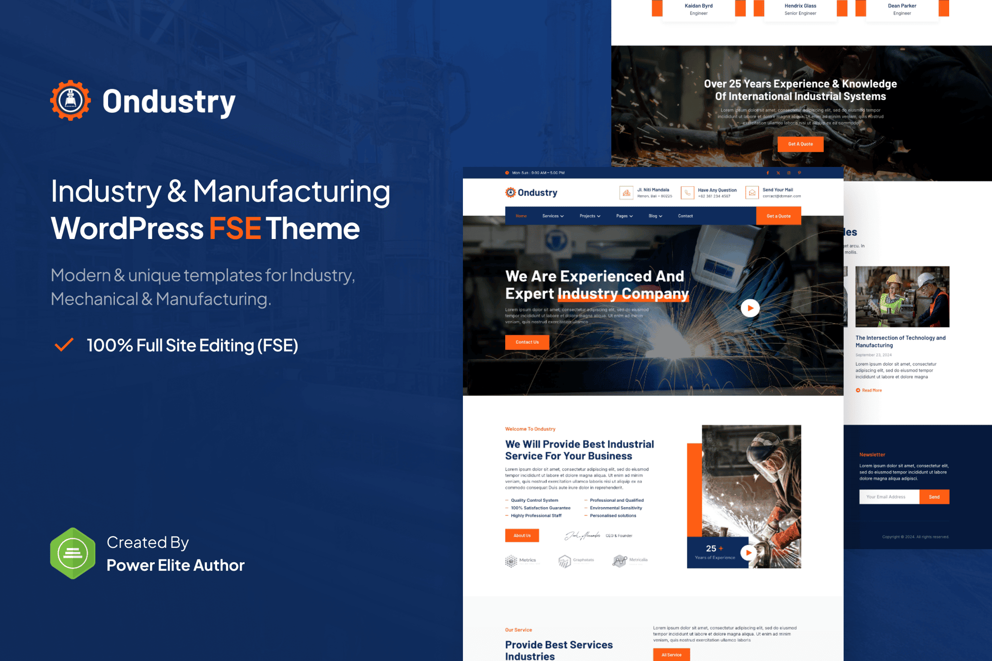 Download Ondustry – Industry & Manufacturing FSE WordPress Theme GPL WordPress Plugin