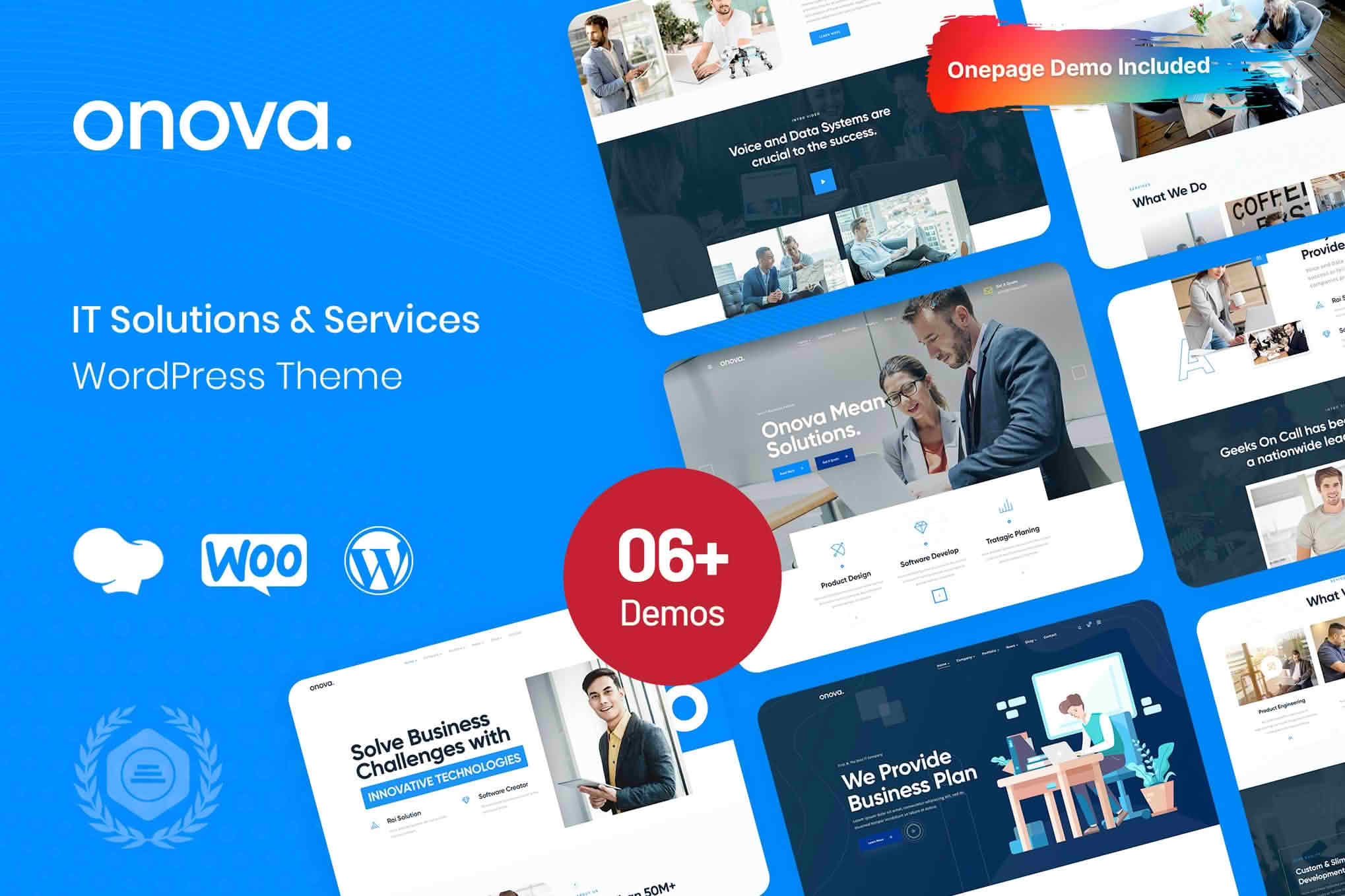 Download Onova - IT Solutions & Services WordPress Theme GPL WordPress Plugin