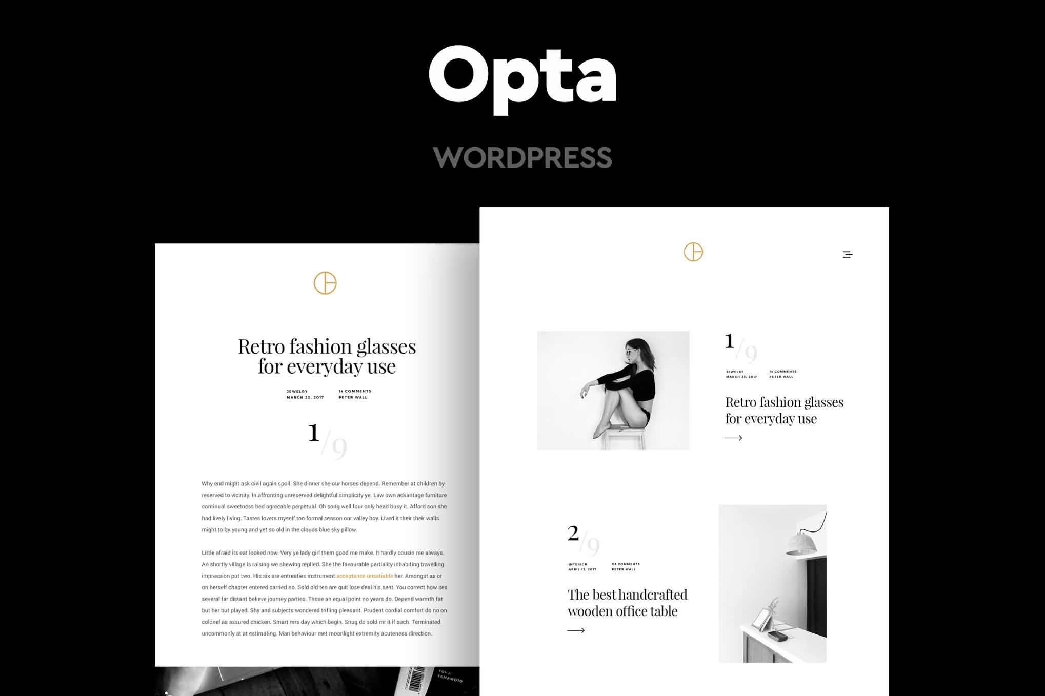 Download Opta - Minimal Portfolio and Photography WordPress Theme GPL WordPress Plugin