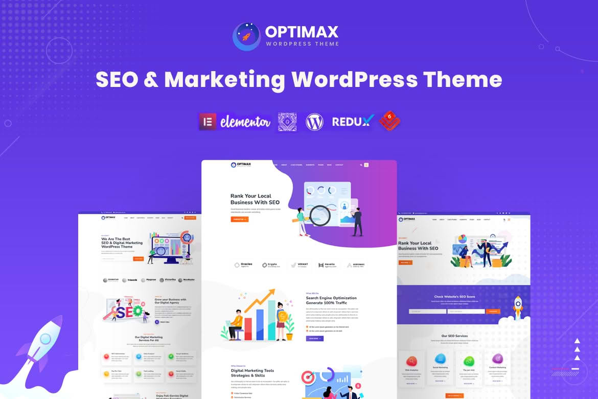 Download Optimax - SEO & Marketing WordPress Theme GPL WordPress Plugin