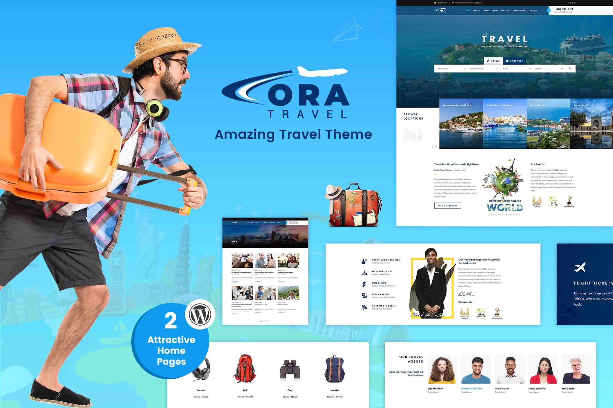 Download Ora - Travel Booking WordPress Theme GPL WordPress Plugin