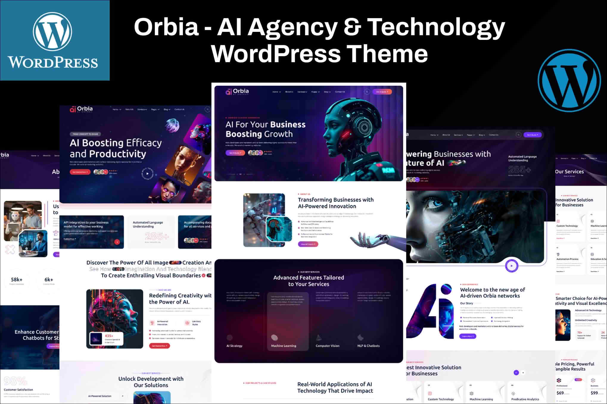Orbia - AI Agency & Technology WordPress Theme
