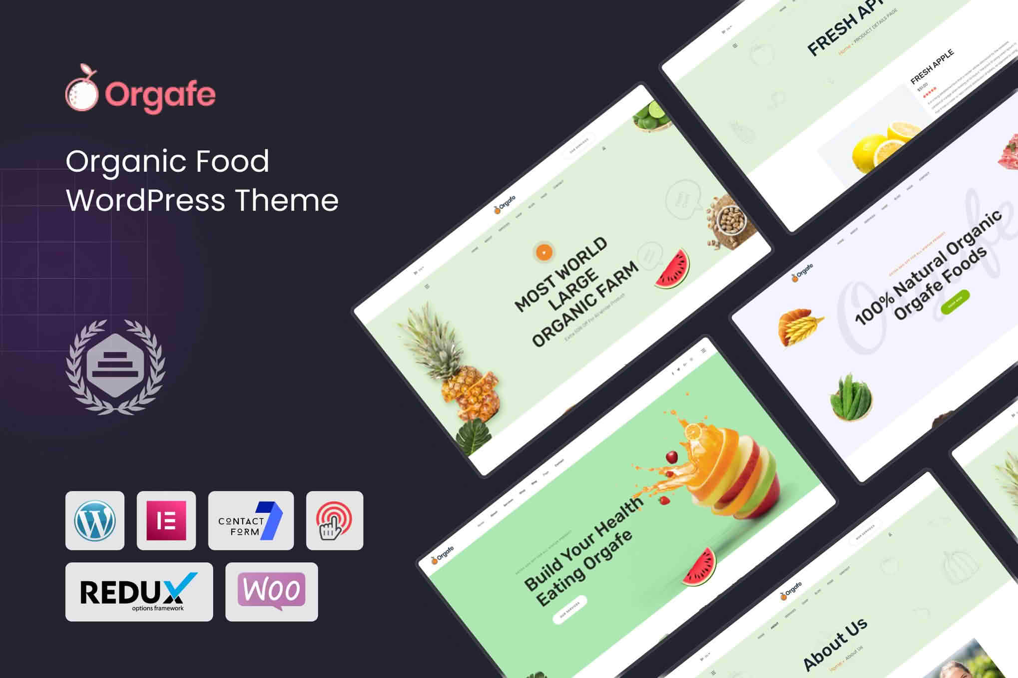 Download Orgafe - Organic Food WordPress Theme GPL WordPress Plugin