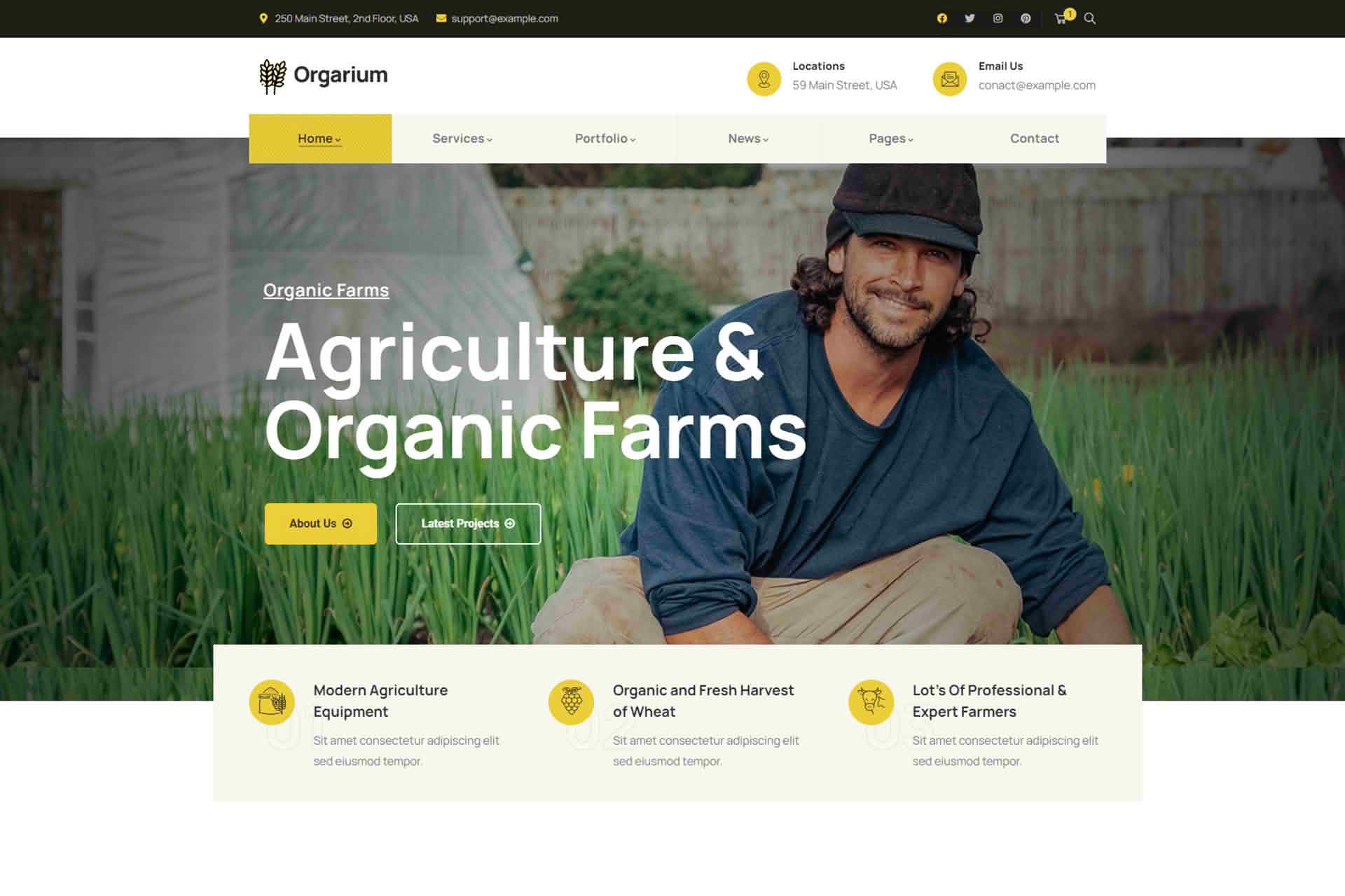 Download Orgarium - Agriculture & Organic Farm WordPress Theme GPL WordPress Plugin