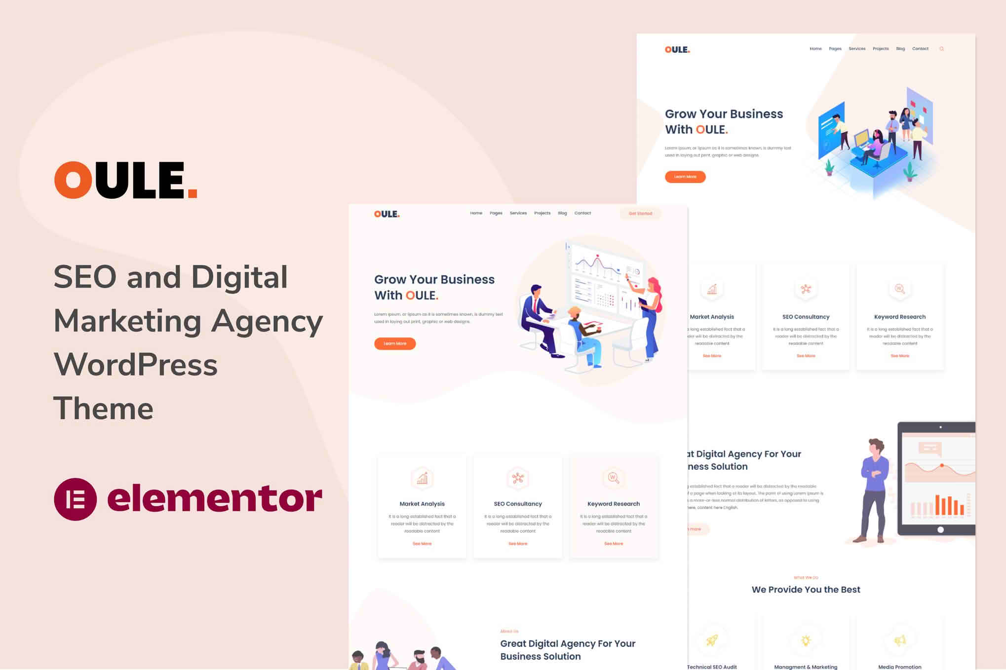 Download Oule – Digital Marketing Agency WordPress Theme GPL WordPress Plugin