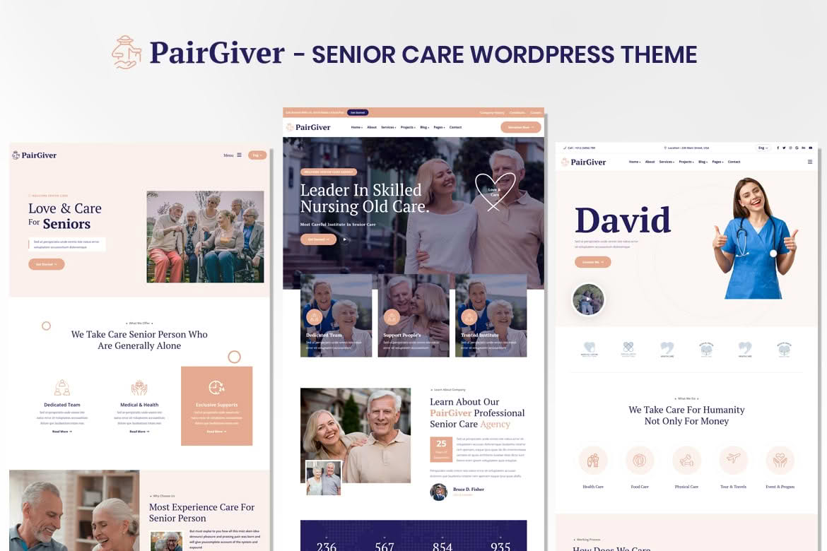 Download PairGiver - Senior Care WordPress Theme GPL WordPress Plugin