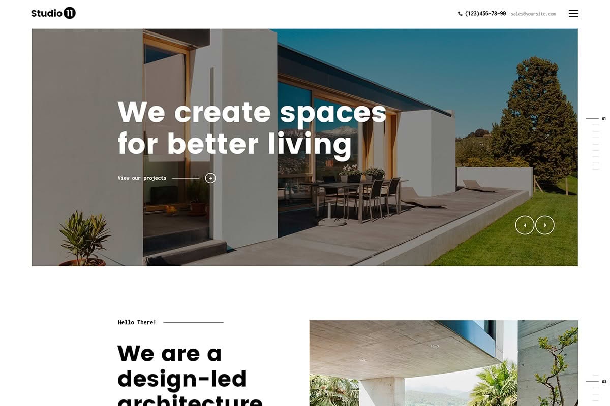 Download Palladio | Interior Design & Architecture WordPress Theme GPL WordPress Plugin