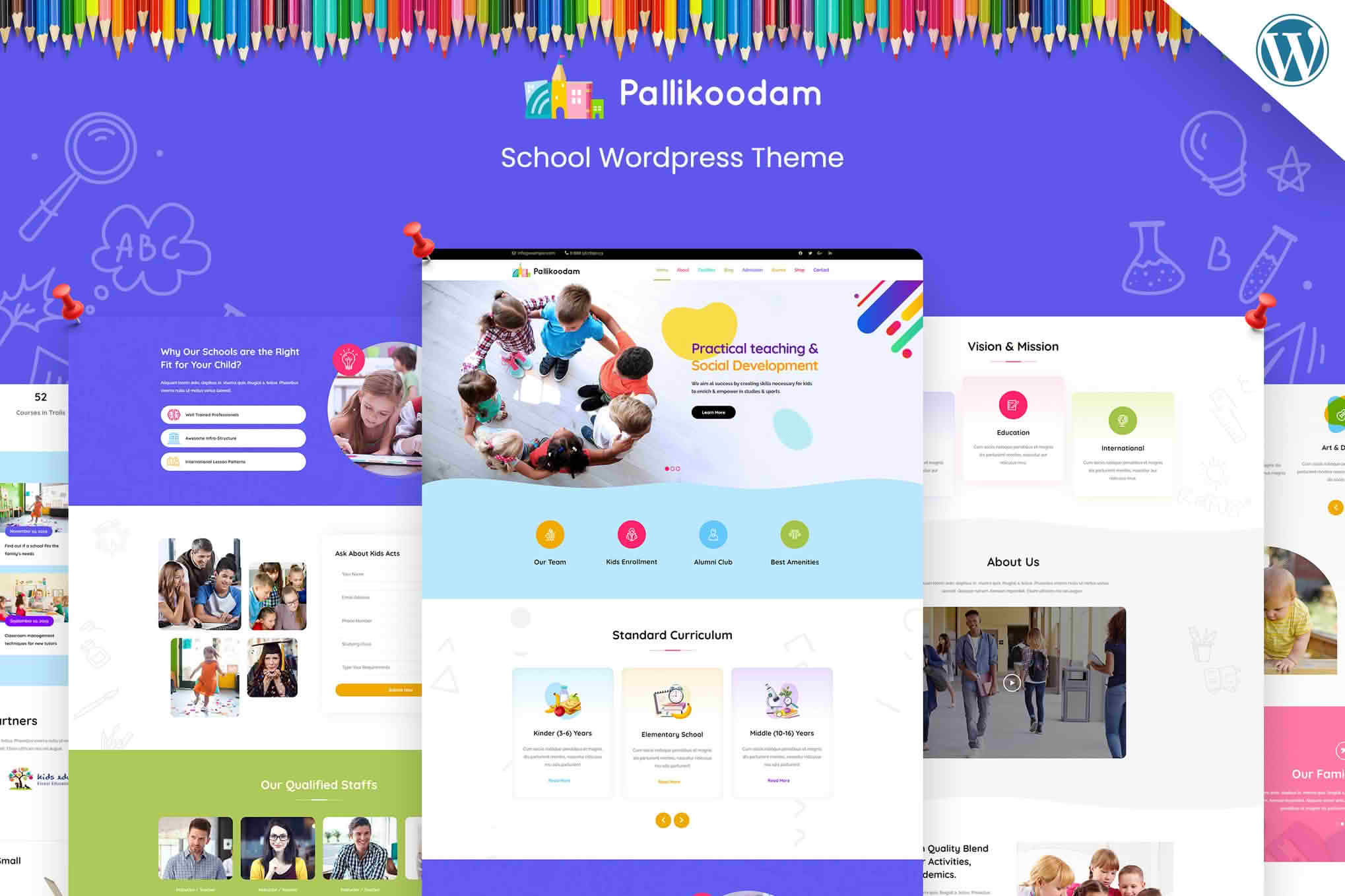 Pallikoodam - School WordPress Theme