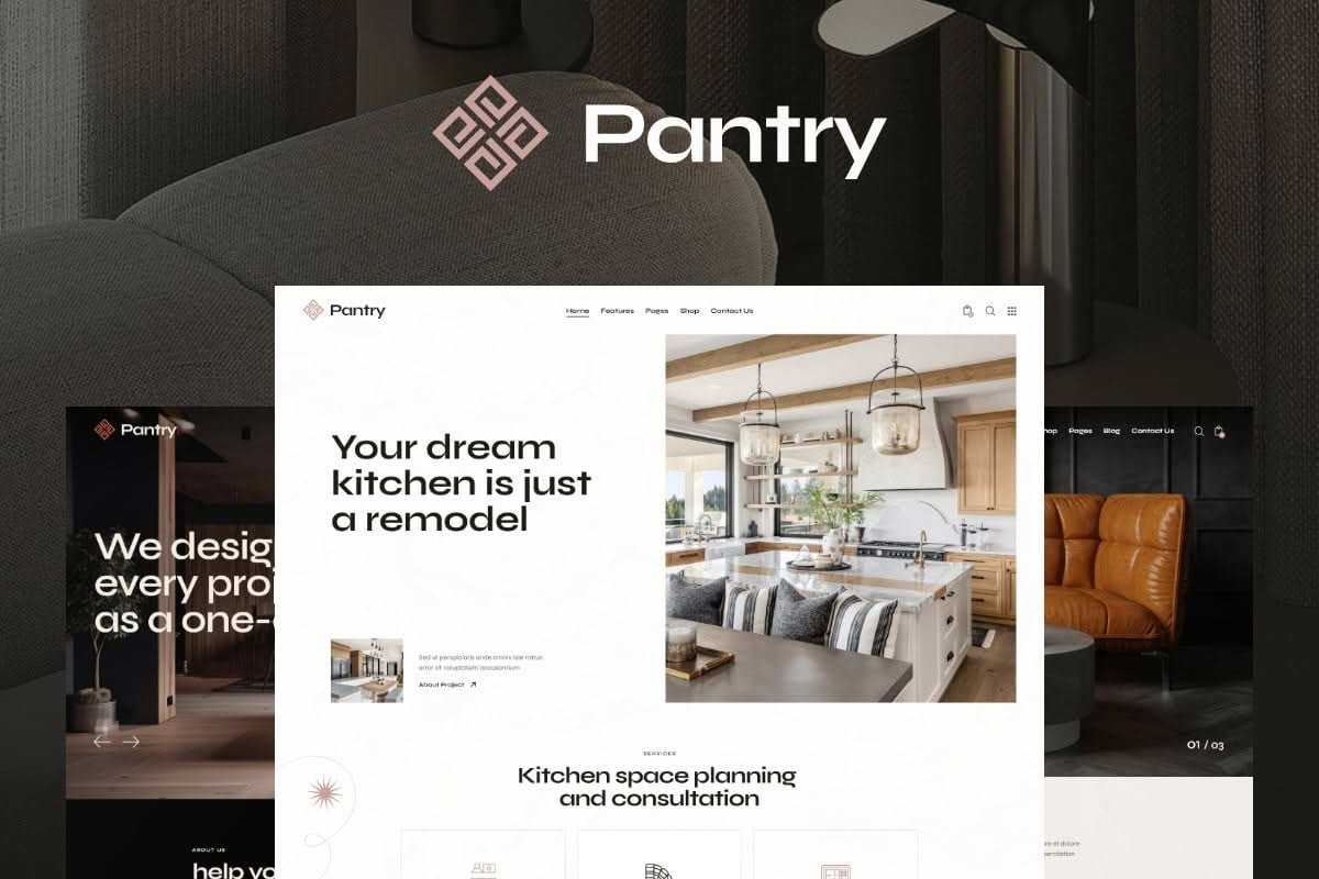 Download Pantry — Kitchen Cabinets & Furniture WordPress Theme GPL WordPress Plugin