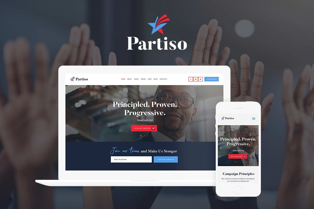 Download Partiso | Political WordPress Theme for Party & Candidate GPL WordPress Plugin