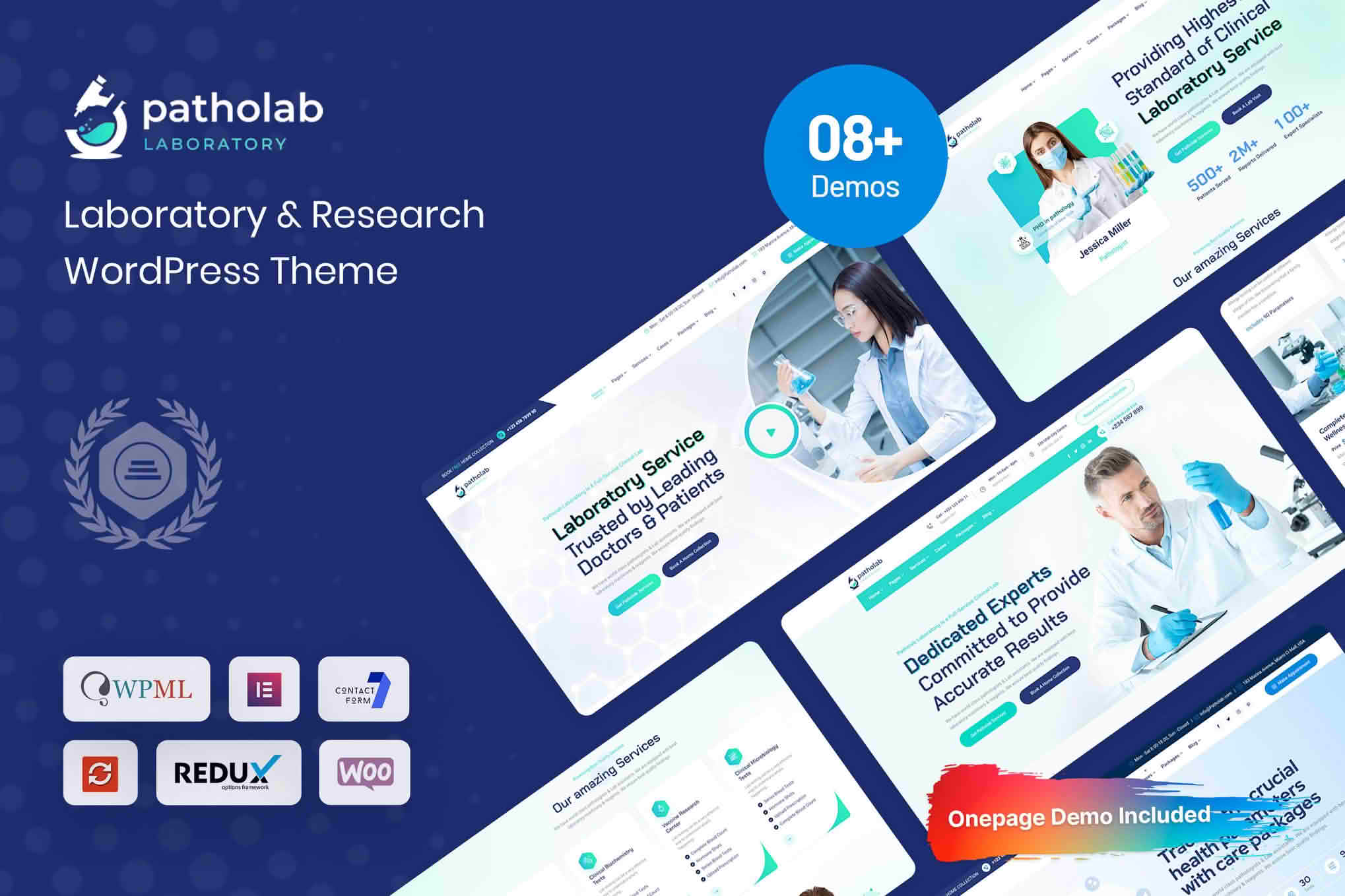 Download Patholab - Laboratory & Science Research WordPress Theme GPL WordPress Plugin