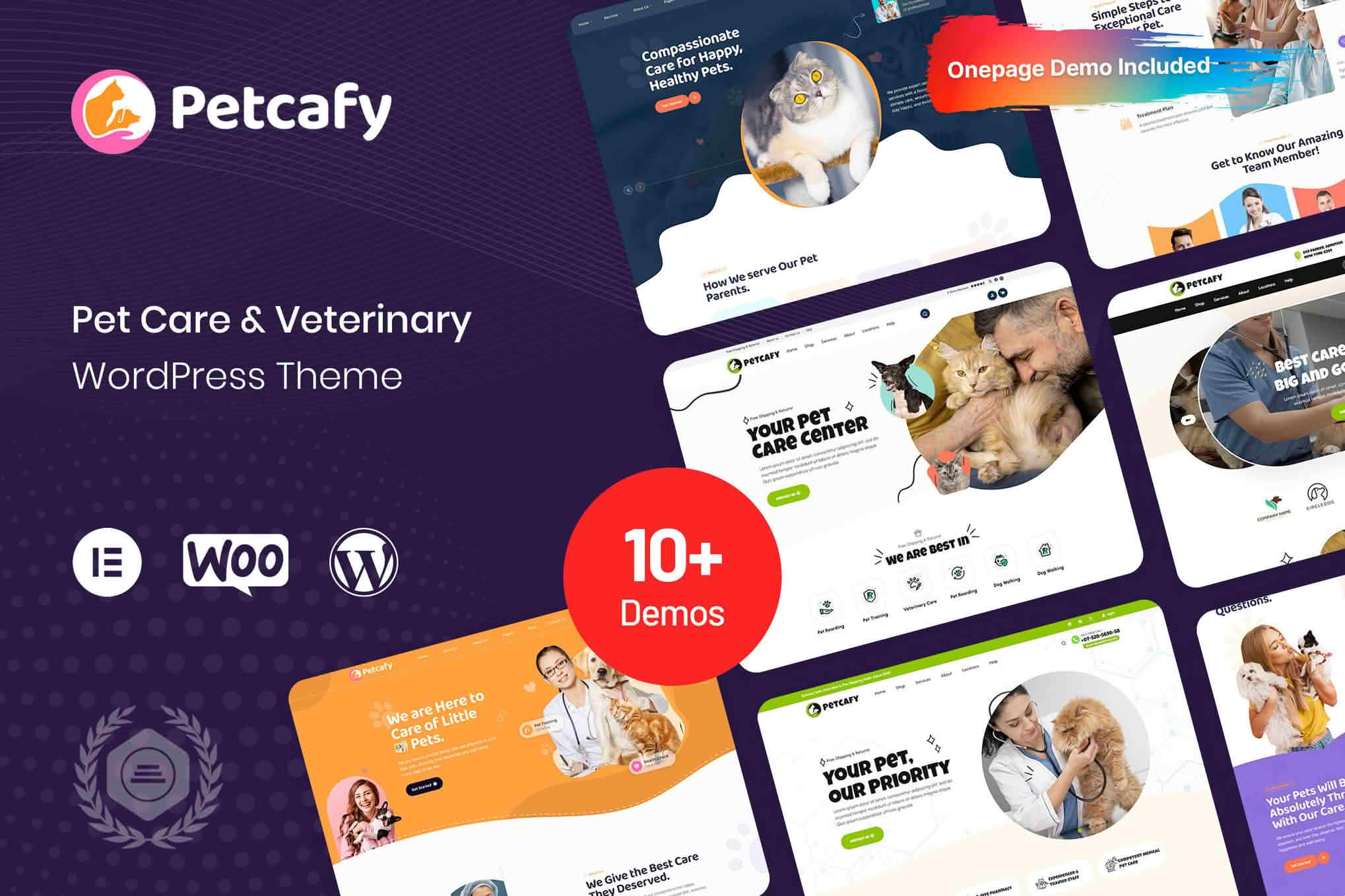 Download Petcafy - Pet Care & Veterinary WordPress Theme GPL WordPress Plugin