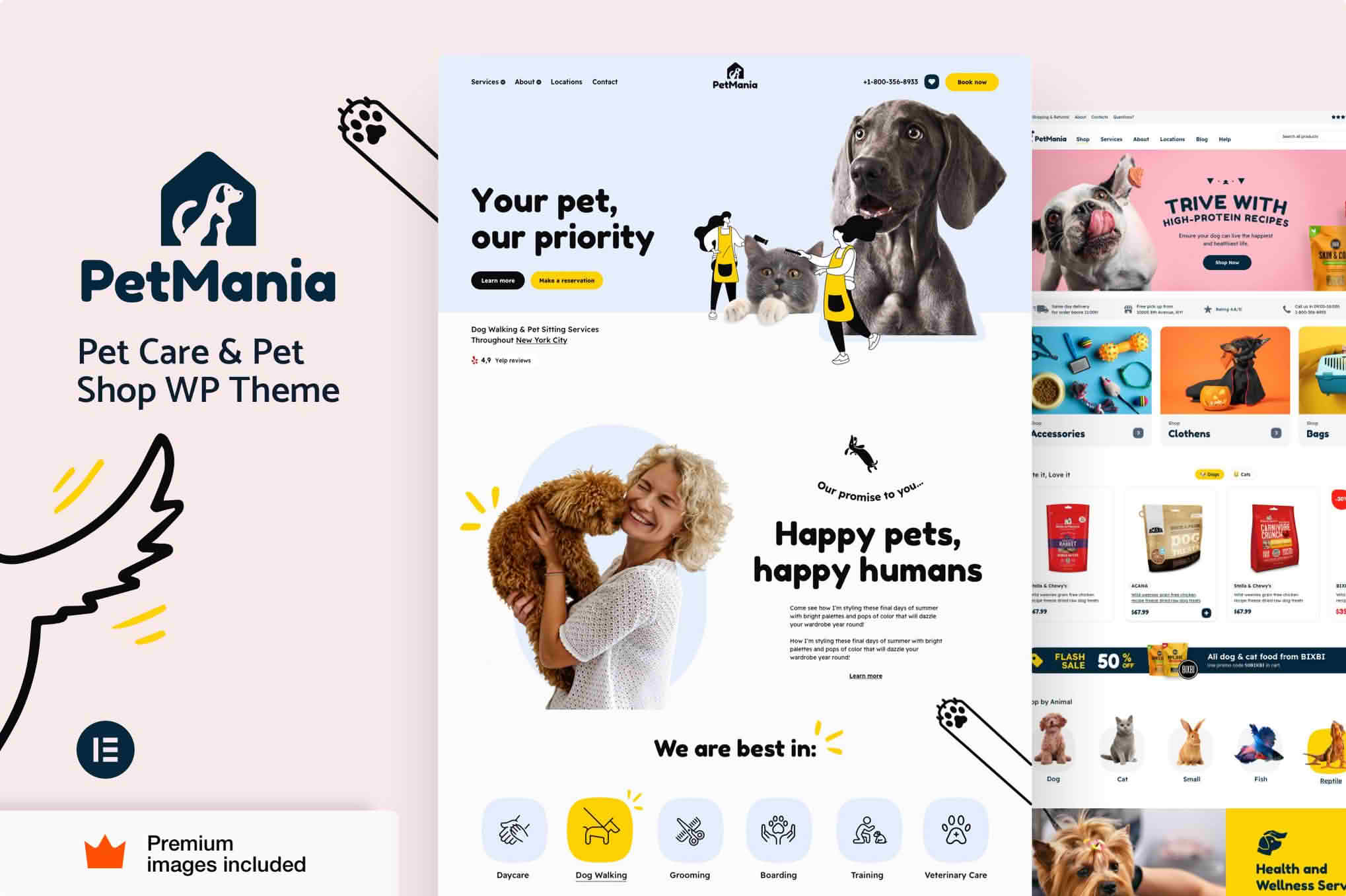 Download PetMania - Pet Shop & Care Elementor Pro WordPress Theme GPL WordPress Plugin