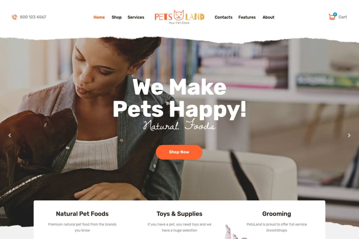 Download Pets Land | Domestic Animals Shop & Veterinary WordPress Theme GPL WordPress Plugin