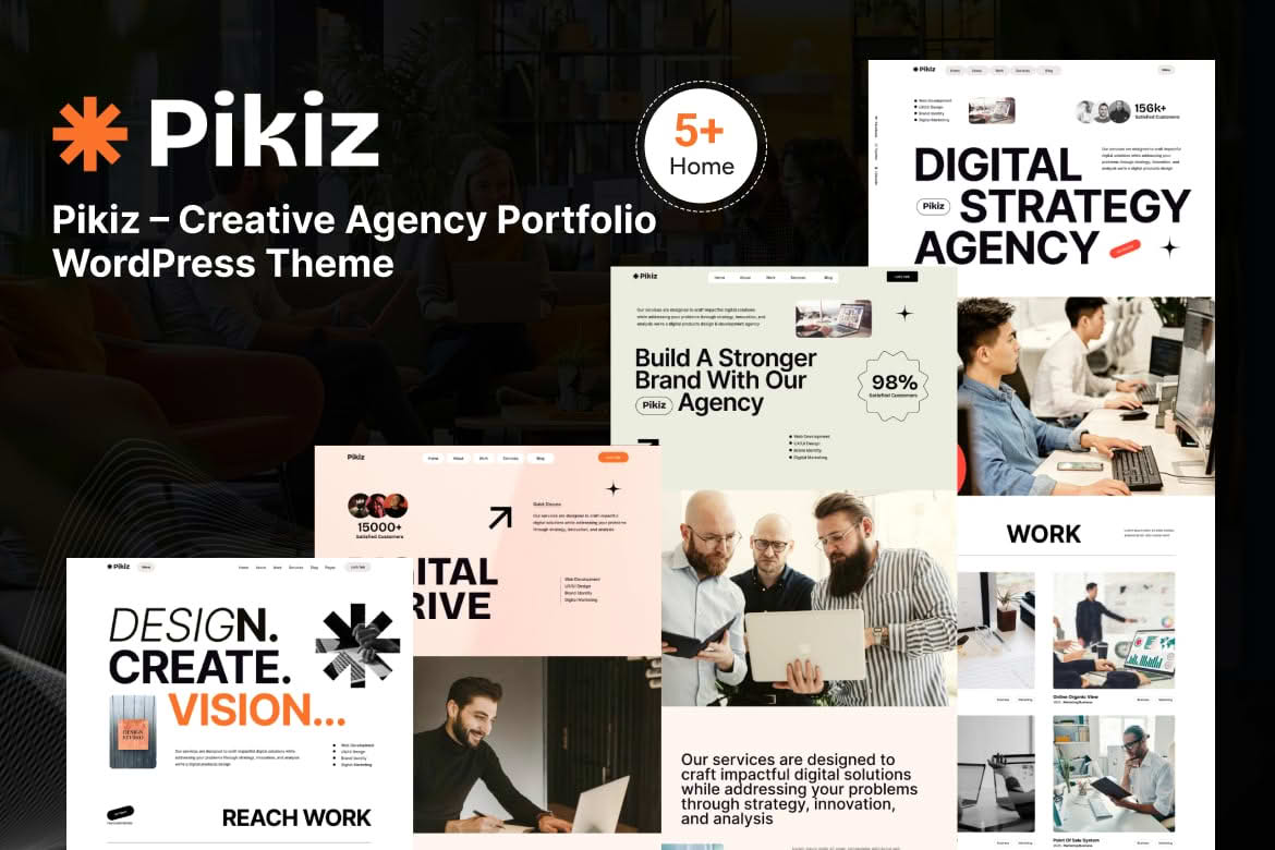 Pikiz - Creative Agency Portfolio WordPress Theme
