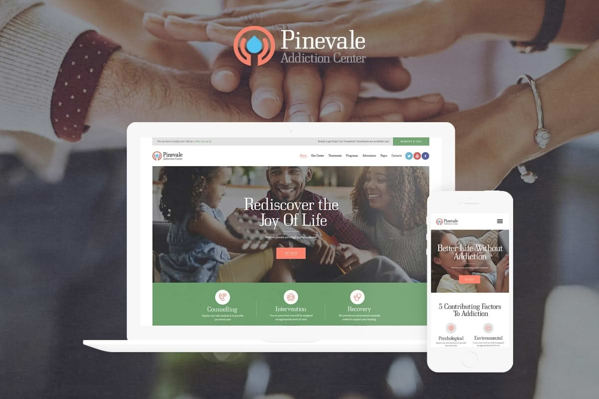 Download Pinevale | Addiction Recovery and Rehabilitation Center WordPress Theme GPL WordPress Plugin