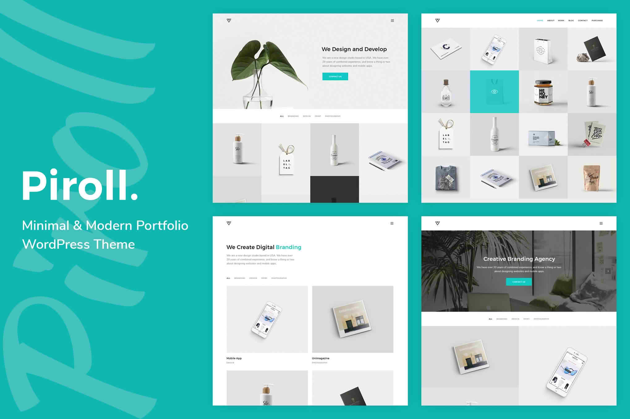 Download Piroll - Portfolio WordPress Theme GPL WordPress Plugin