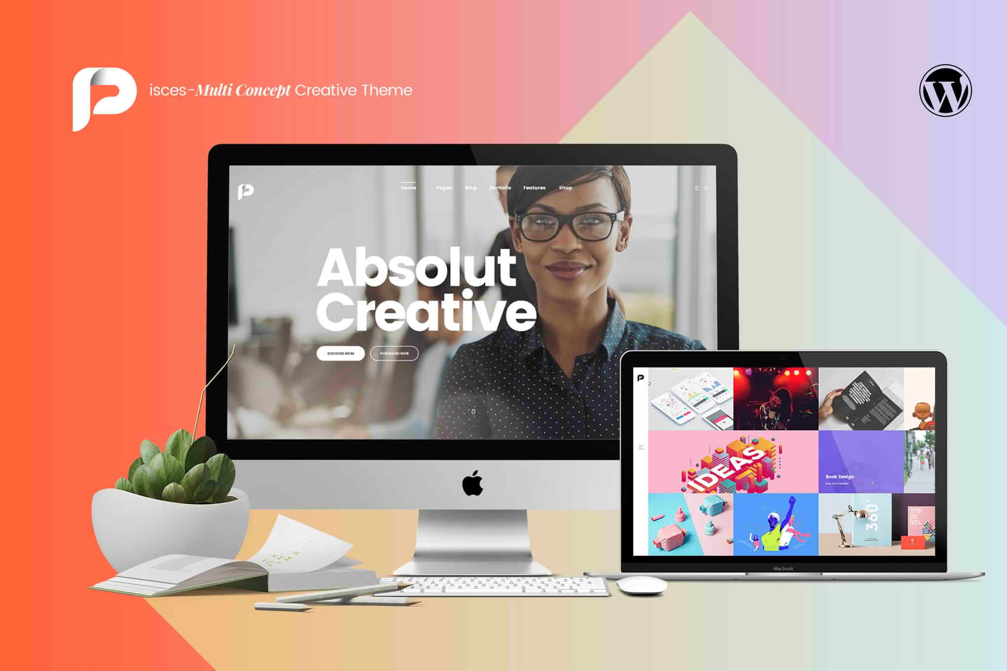 Download Pisces - Multi Concept Creative Theme GPL WordPress Plugin