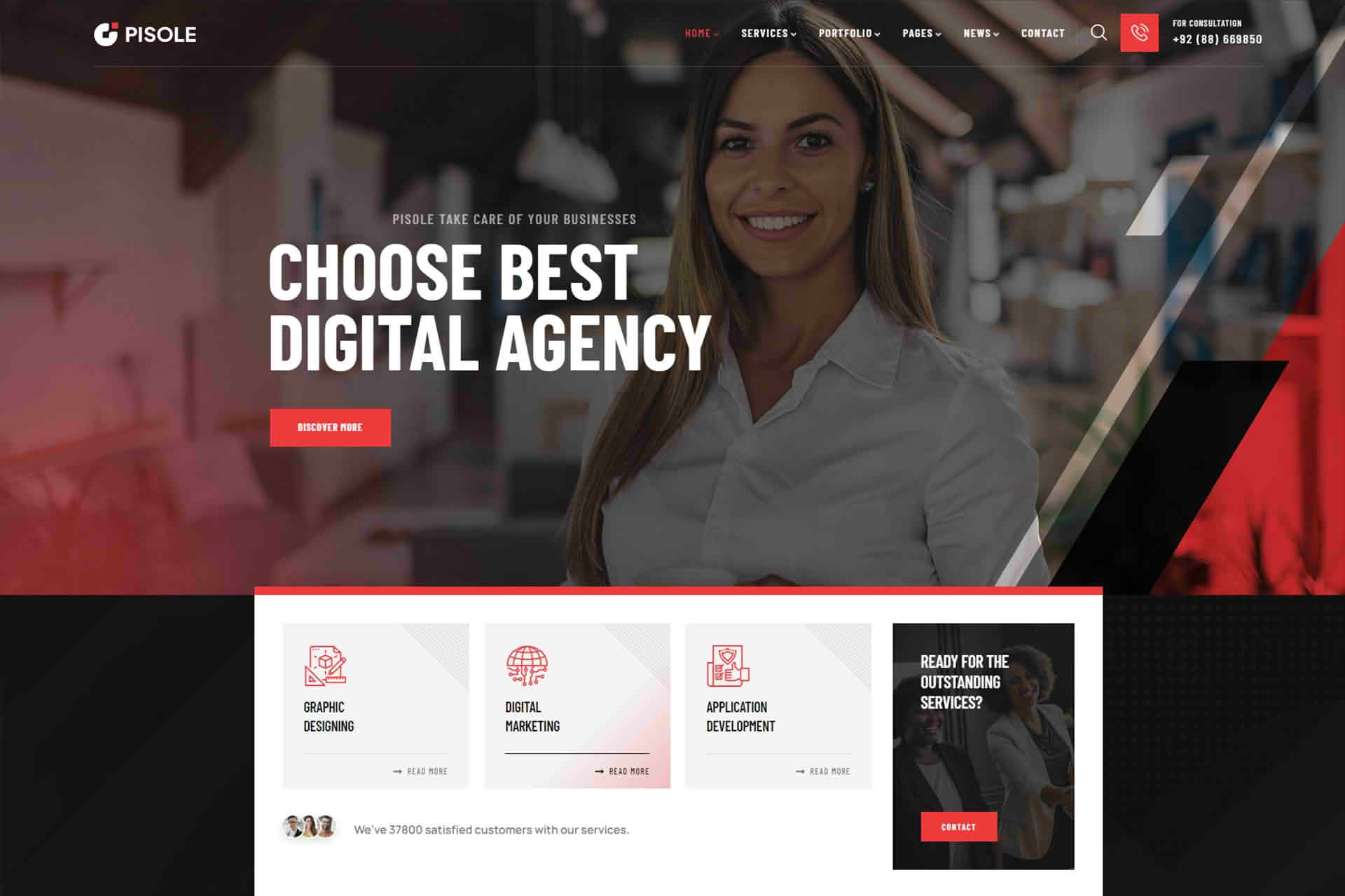 Download Pisole - Digital Creative Agency WordPress Theme GPL WordPress Plugin