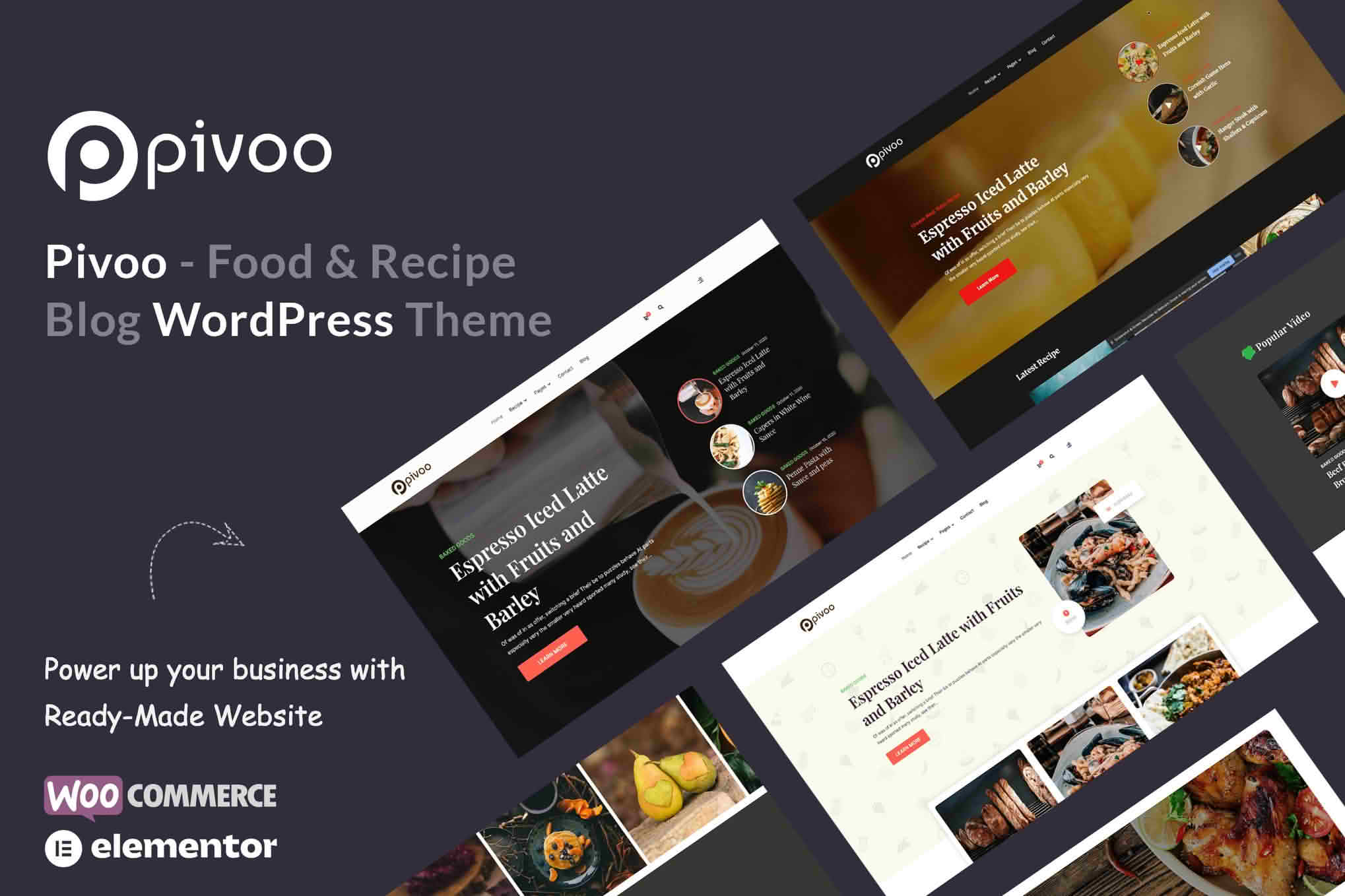 Download Pivoo - Food & Recipe Blog WordPress Theme GPL WordPress Plugin