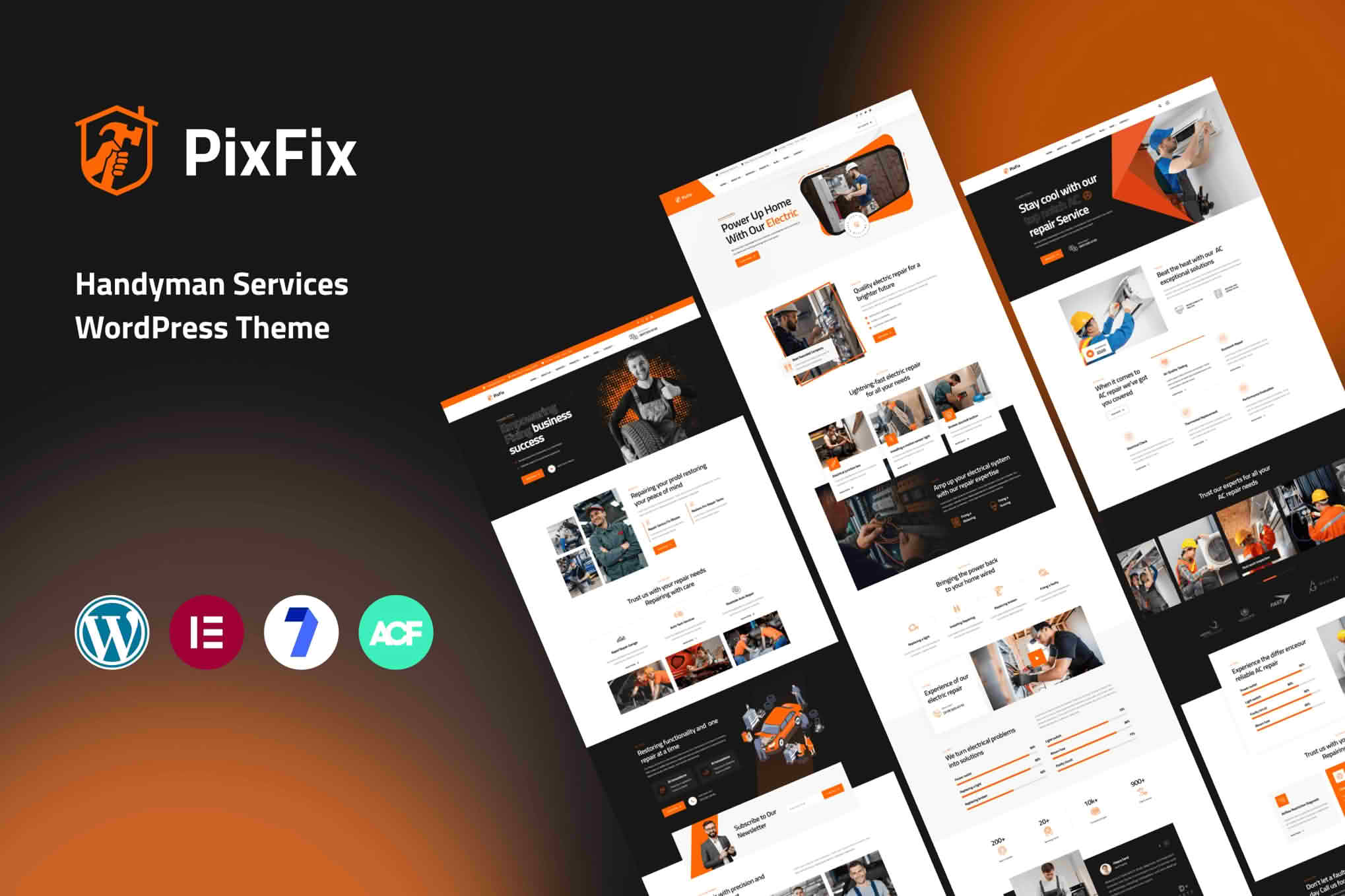 Download PixFix - Handyman Services WordPress Theme GPL WordPress Plugin