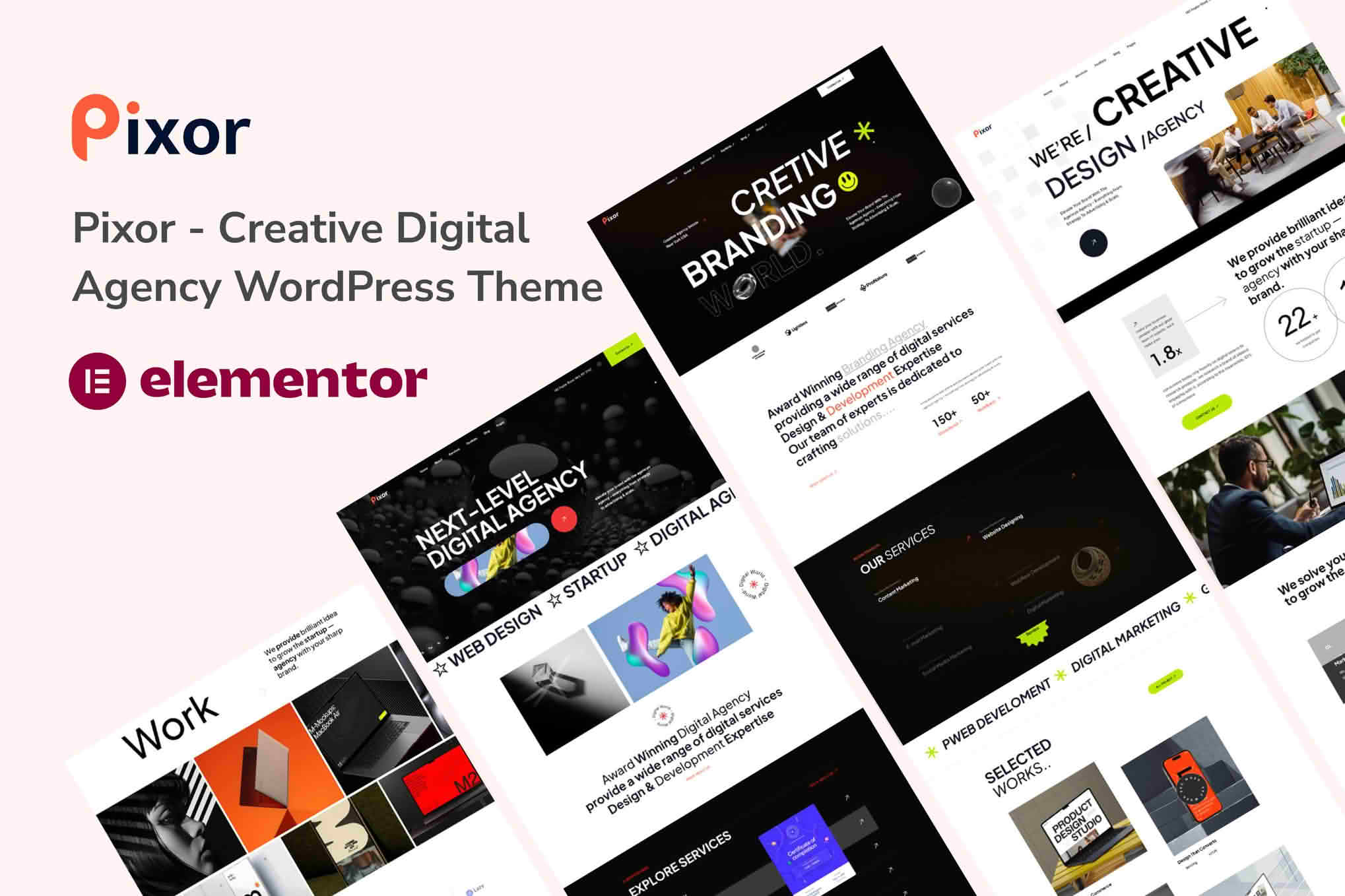 Download Pixor - Creative Digital Agency WordPress Theme GPL WordPress Plugin