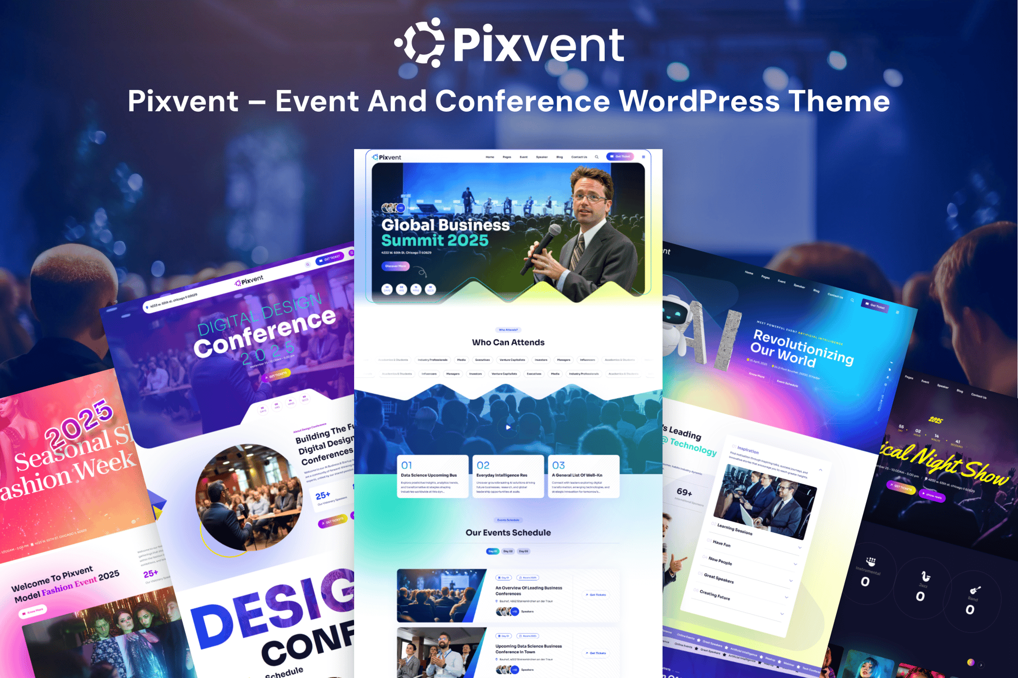 Download Pixvent - Event and Conference WordPress Theme GPL WordPress Plugin