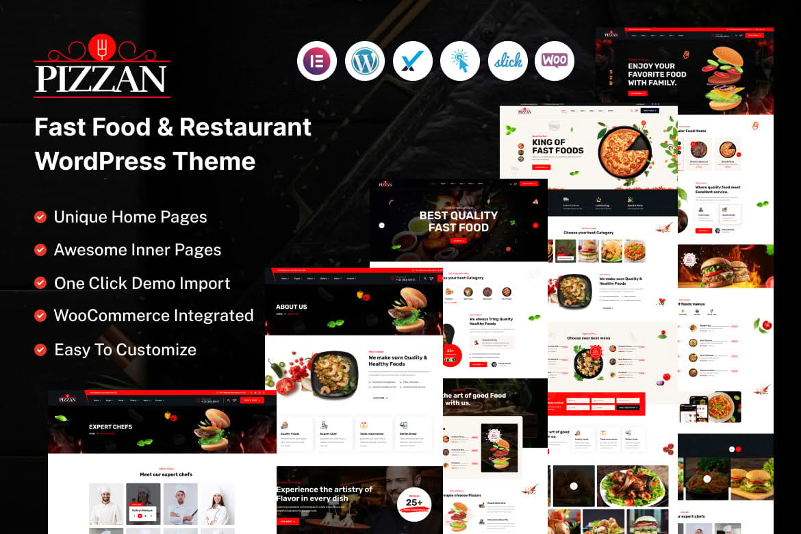 Download Pizzan - Fast Food and Restaurant WordPress Theme GPL WordPress Plugin