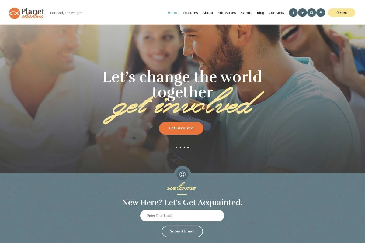 Download Planet Shakers | Church & Religion WordPress Theme GPL WordPress Plugin