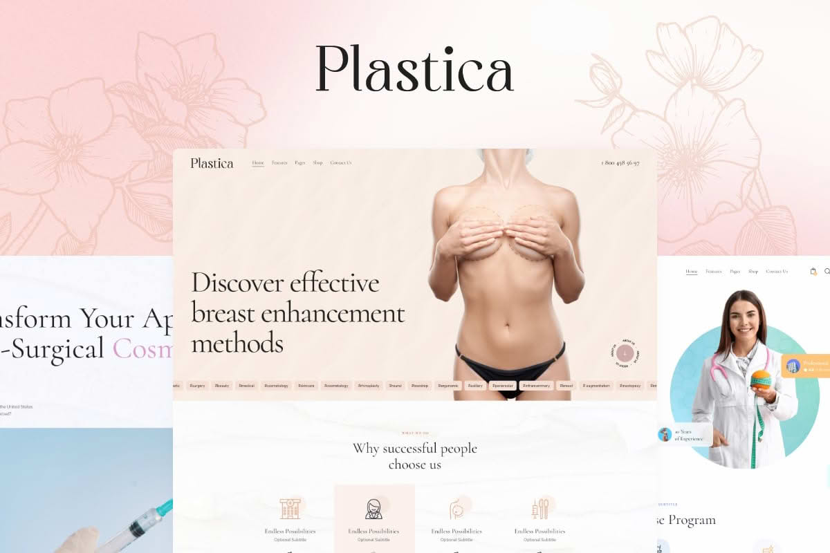 Download Plastica - Plastic Surgery & Beauty WordPress Theme GPL WordPress Plugin