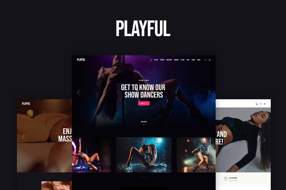 Download Playful - Pole Dance Night Club & Store WordPress Theme GPL WordPress Plugin