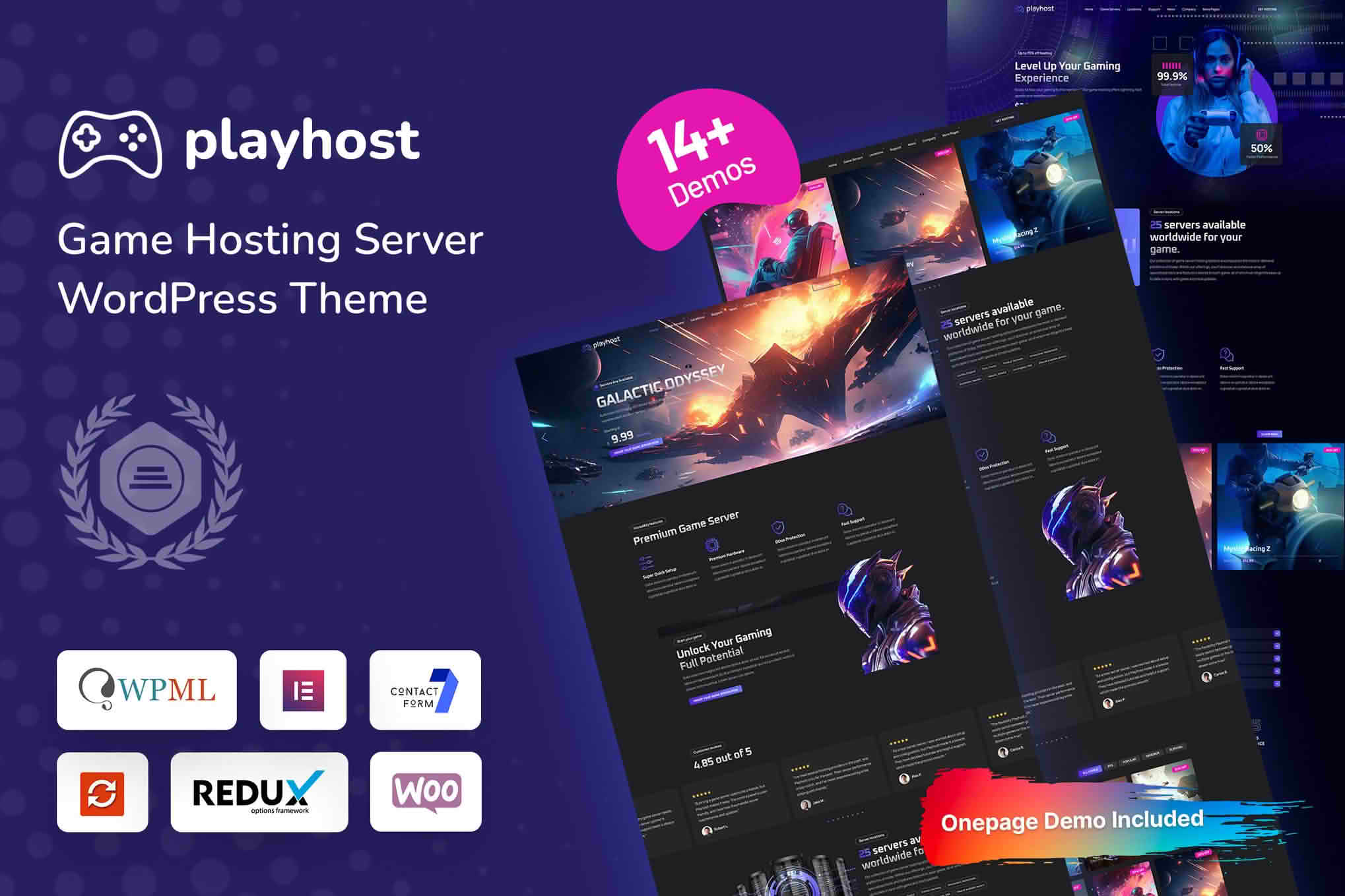 Download Playhost - Game Hosting Server WordPress Theme GPL WordPress Plugin