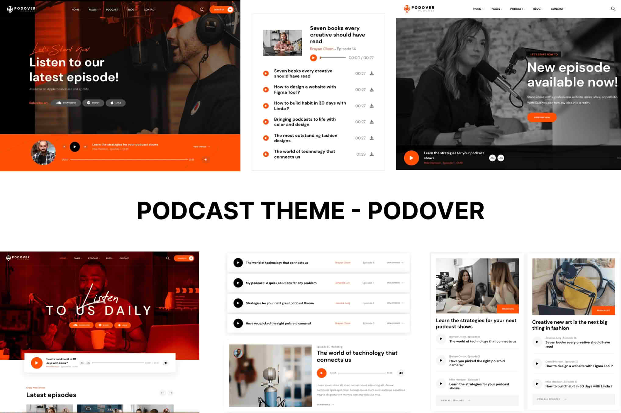 Download Podover - Podcast Wordpress Theme GPL WordPress Plugin