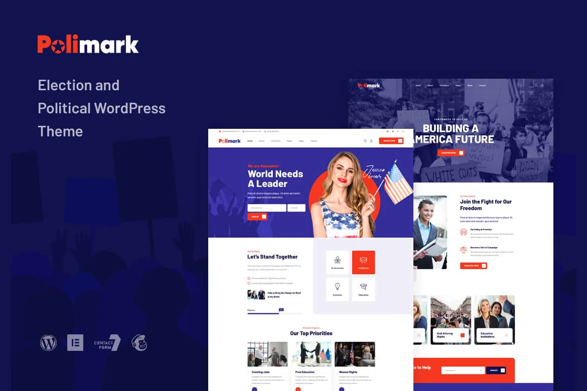 Download Polimark - Election & Political WordPress Theme GPL WordPress Plugin