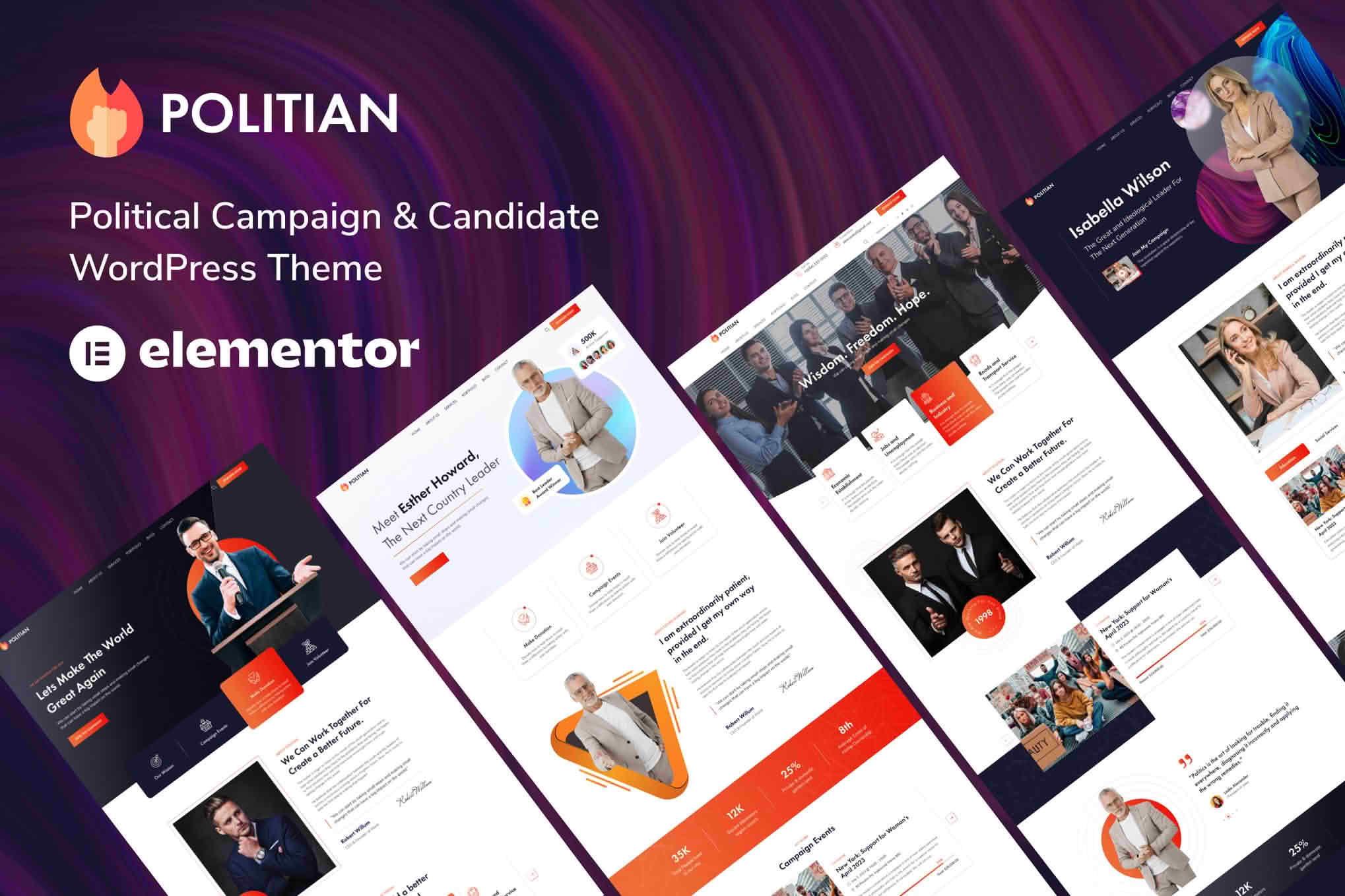 Download Politian - Political Campaign WordPress Theme GPL WordPress Plugin