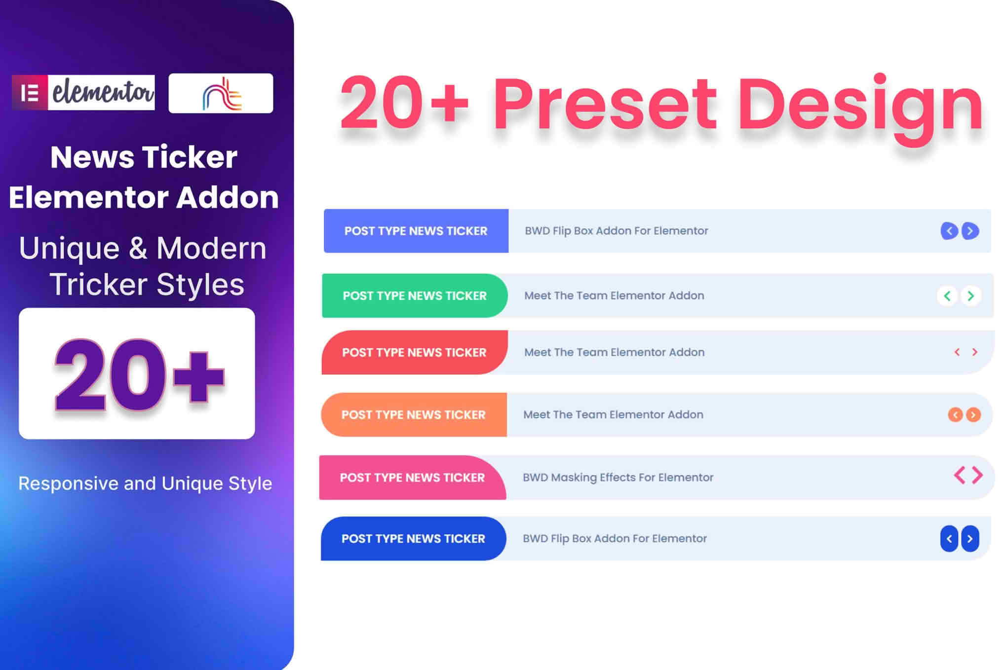 Download News Ticker Addon For Elementor