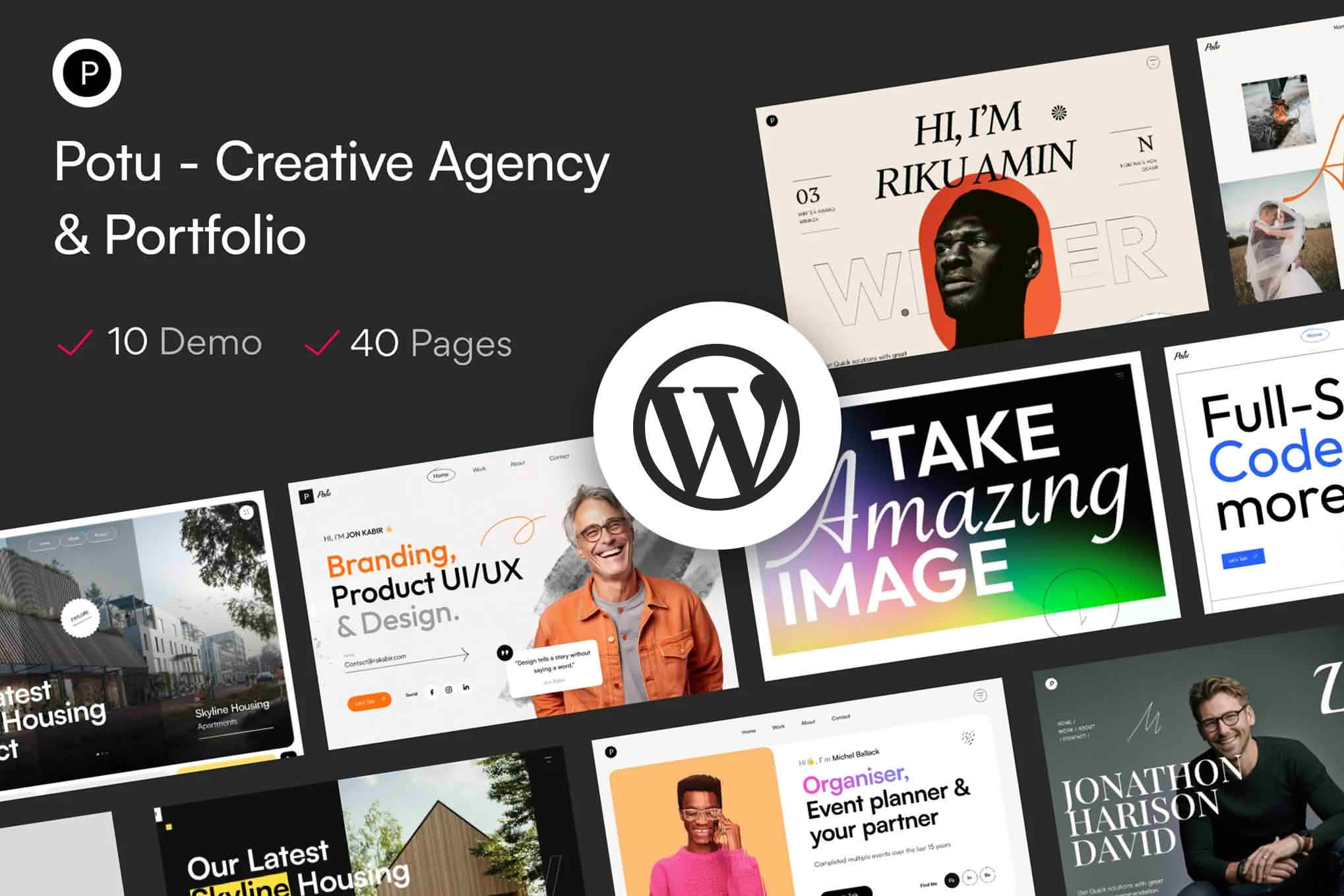 Download Potu - Creative Agency & Portfolio WordPress Theme GPL WordPress Plugin