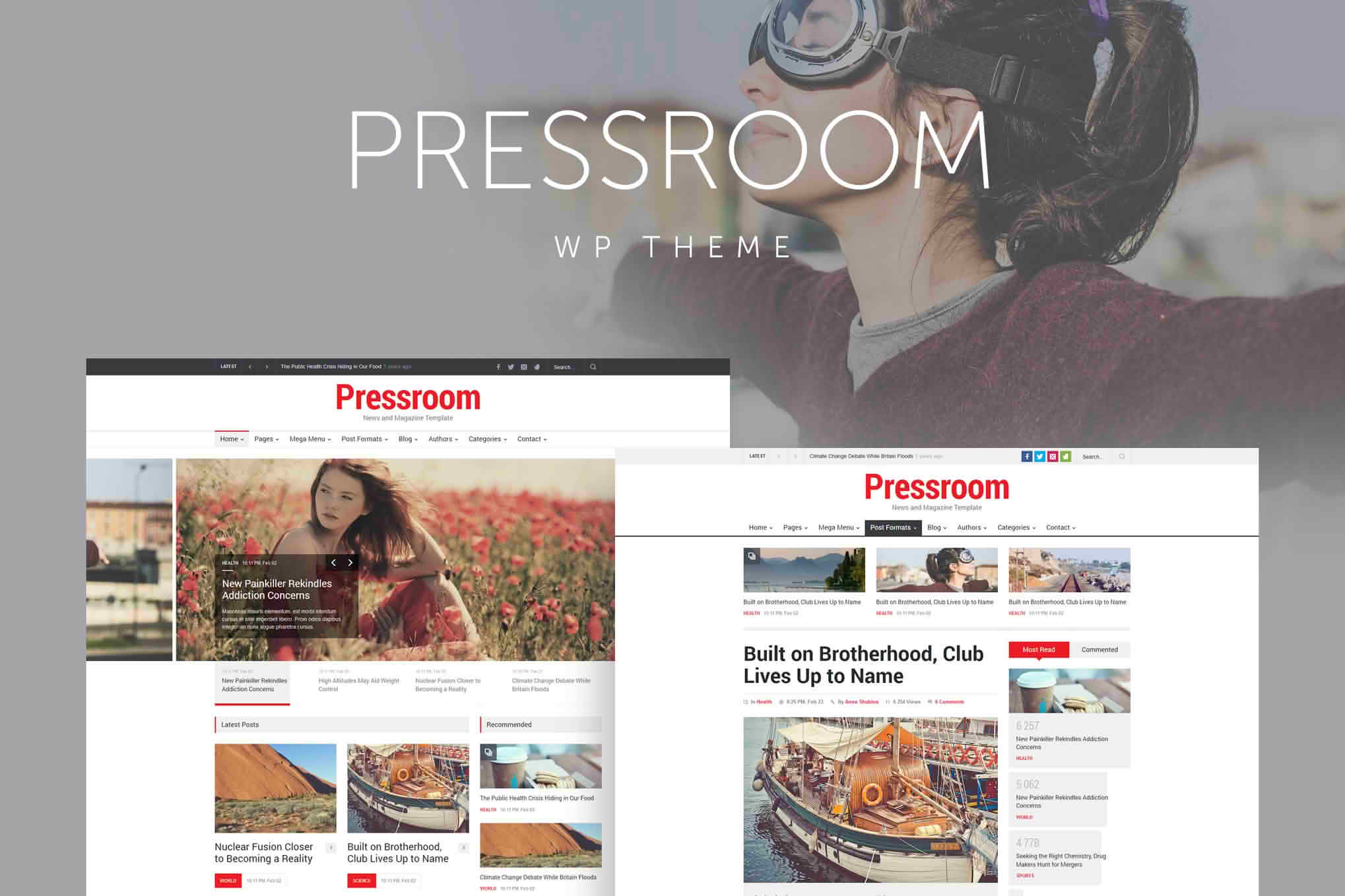 Download Pressroom - News Magazine WordPress Theme GPL WordPress Plugin