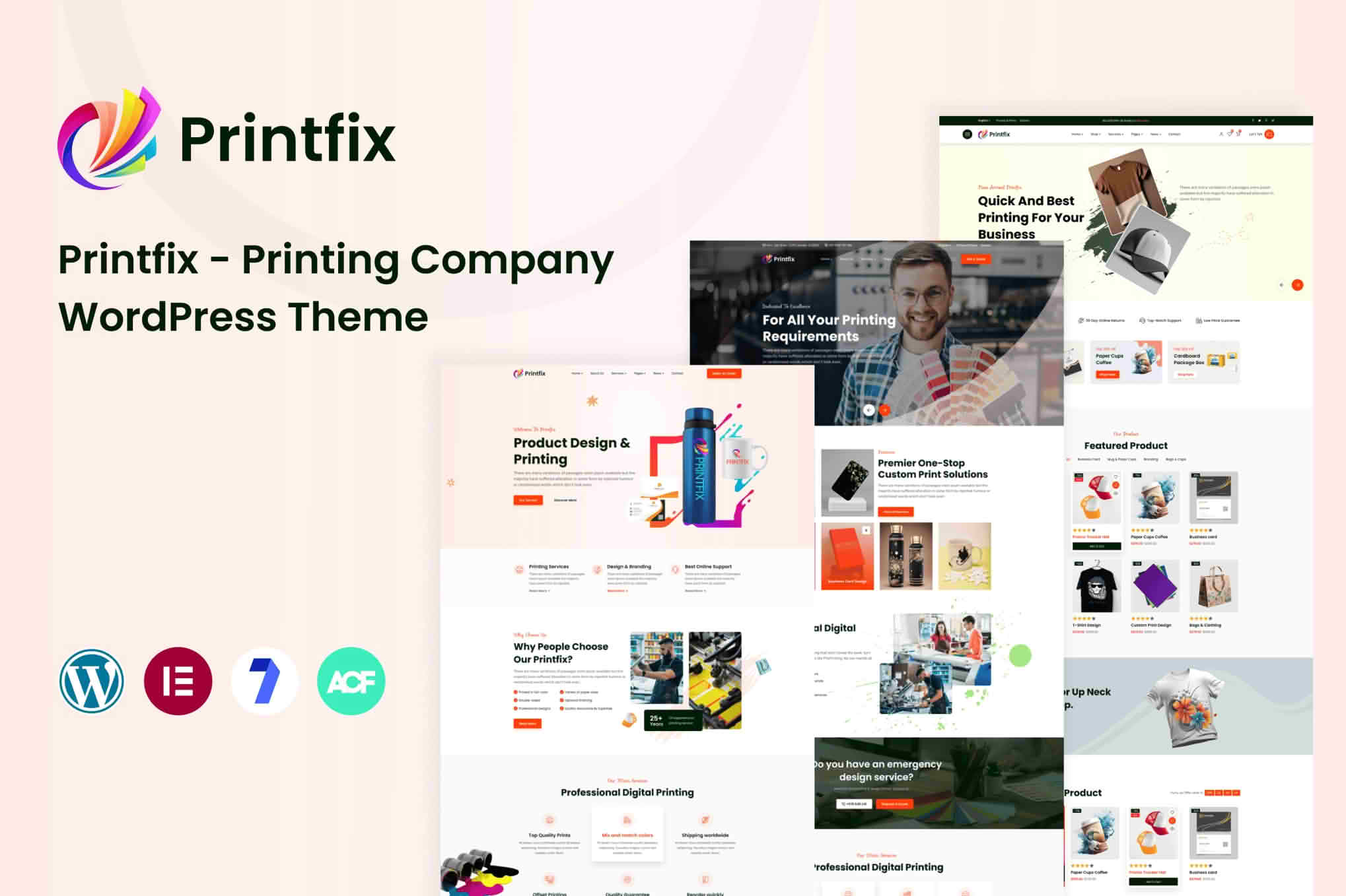 Download Printfix - Printing Services Company WordPress Theme GPL WordPress Plugin