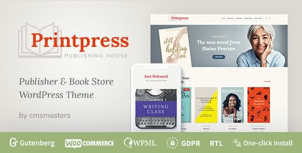 Download Printpress - Book Publishing WordPress Theme GPL WordPress Plugin